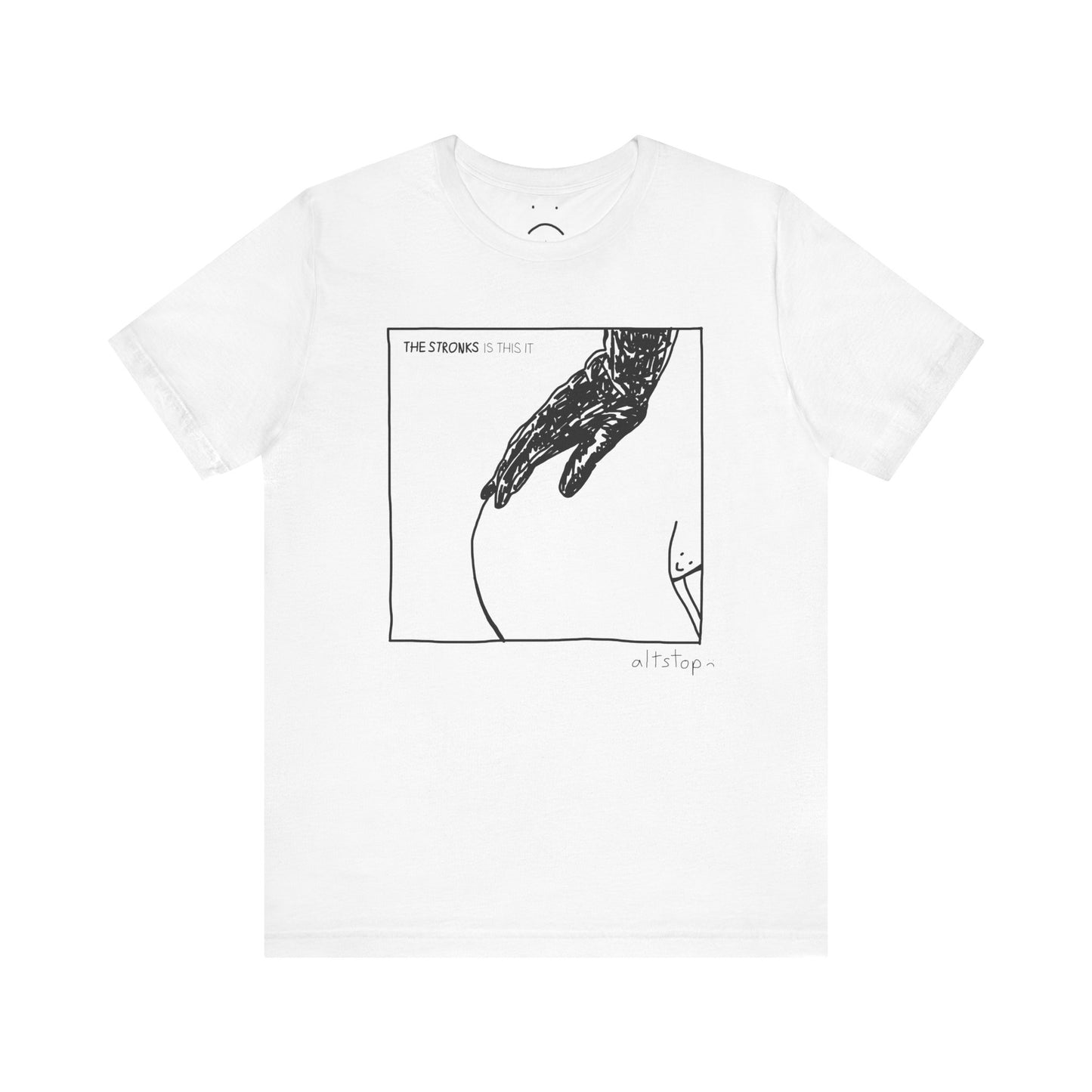black glove booty fresh outta the shower tee