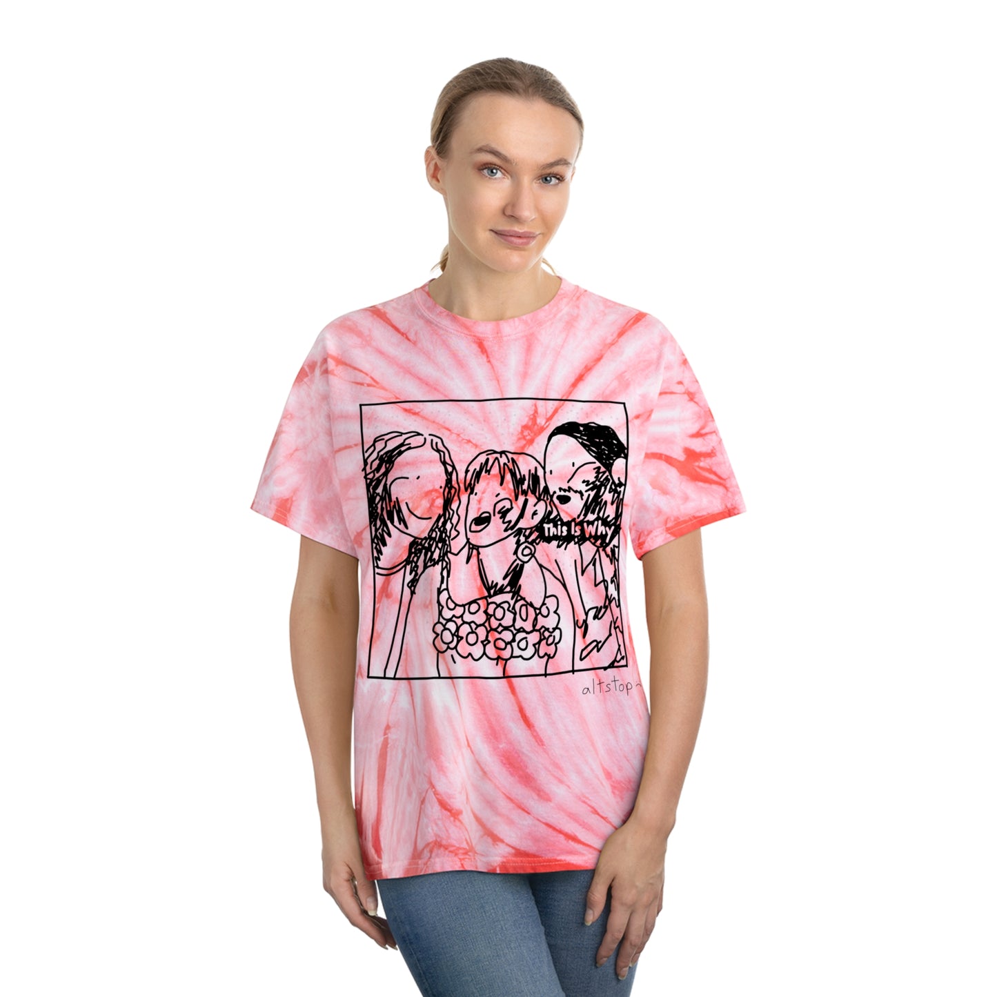 tie dye dis is y tee