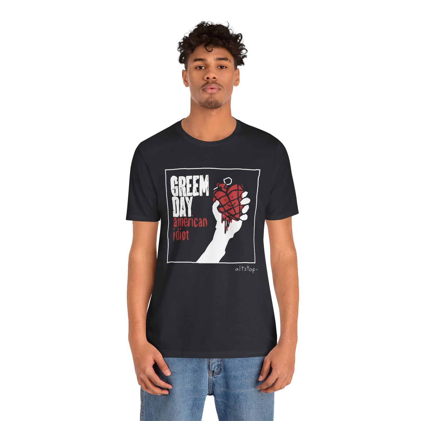 bloody heart grenade usa tee