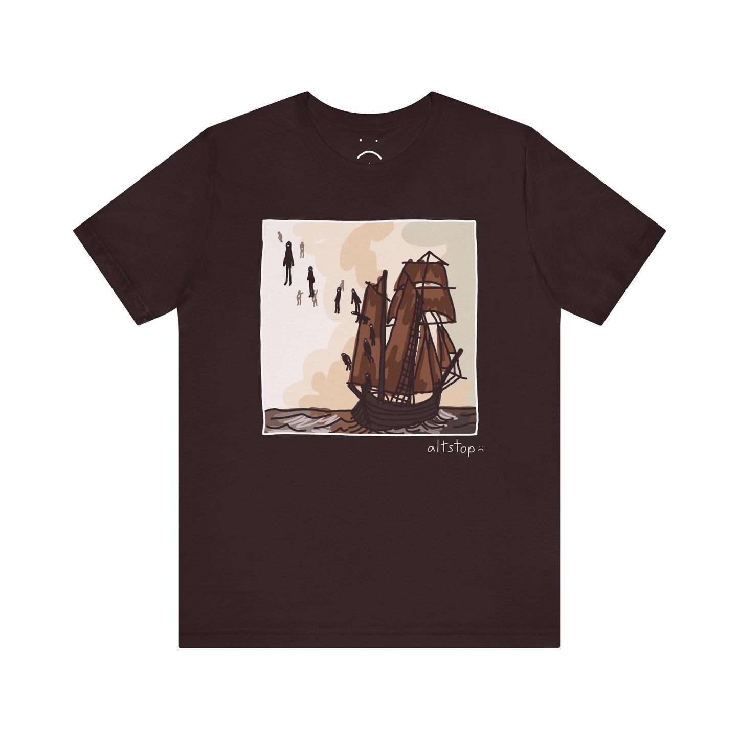 boats and floating people deluxe tee