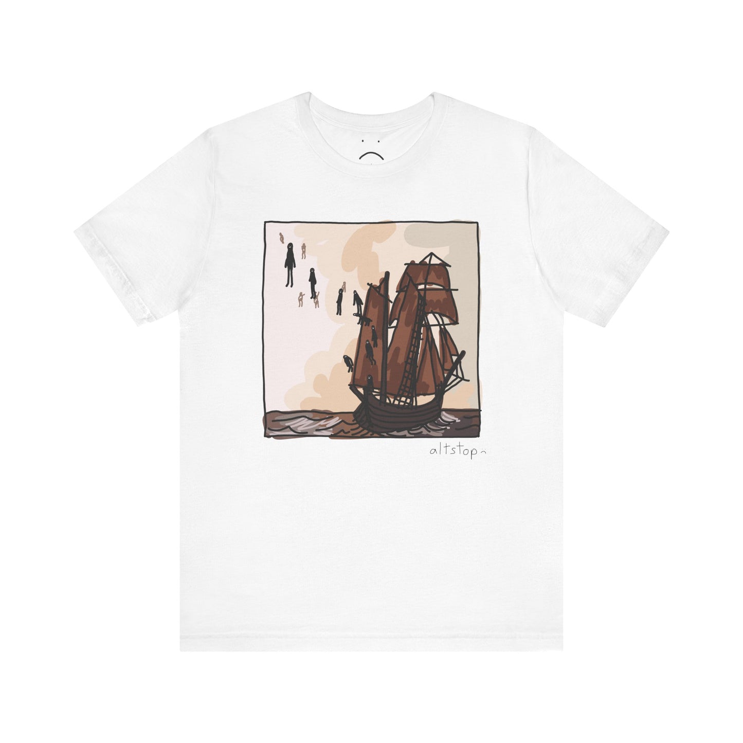 boats and floating people deluxe tee
