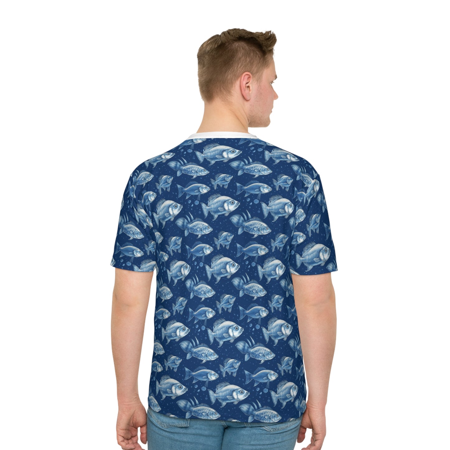 blue fish tee