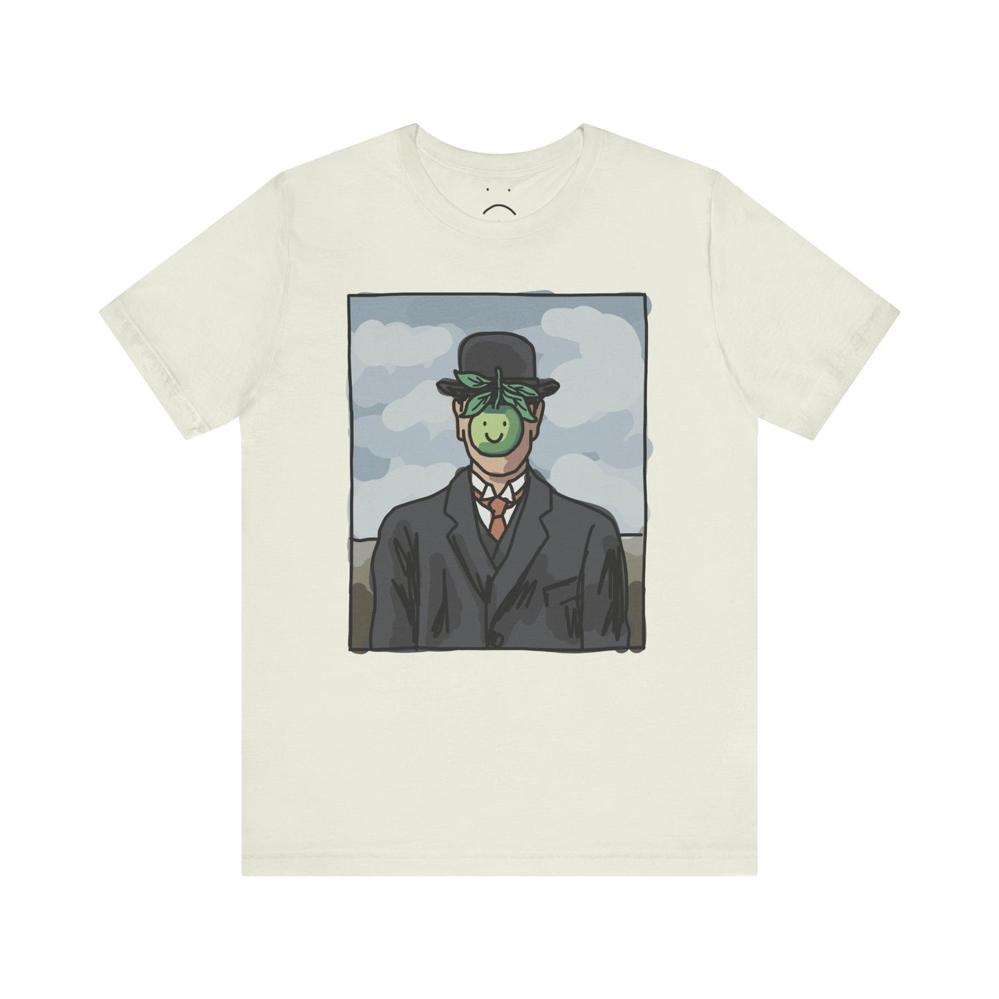 happy apple painting tee
