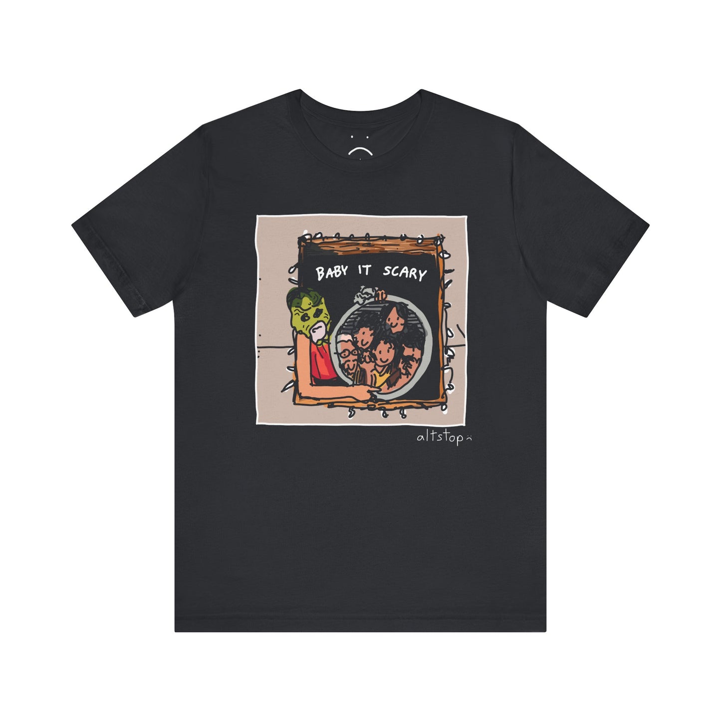 scary fish mask deluxe tee