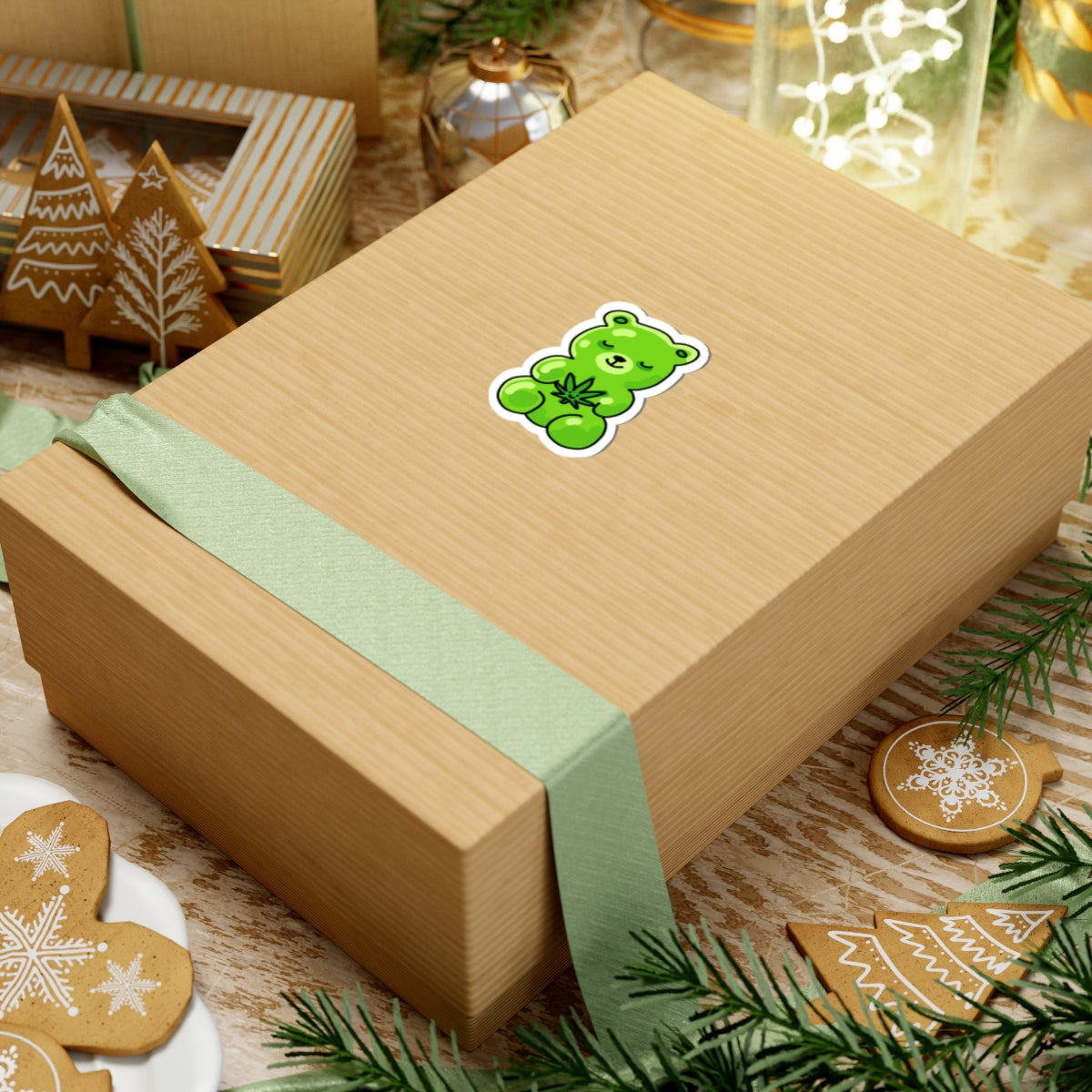 weed gummy bear sticker