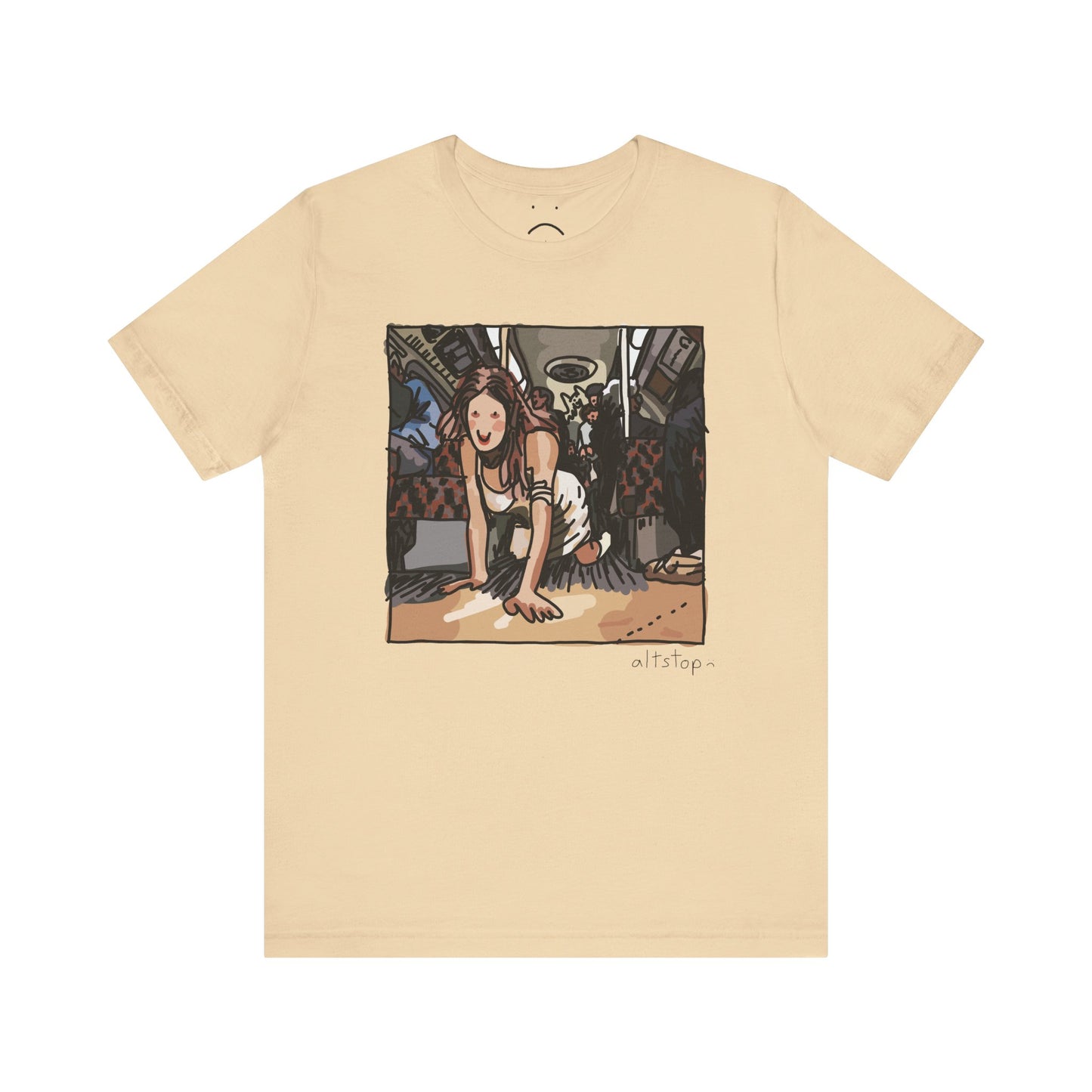 crawling on the subway deluxe tee