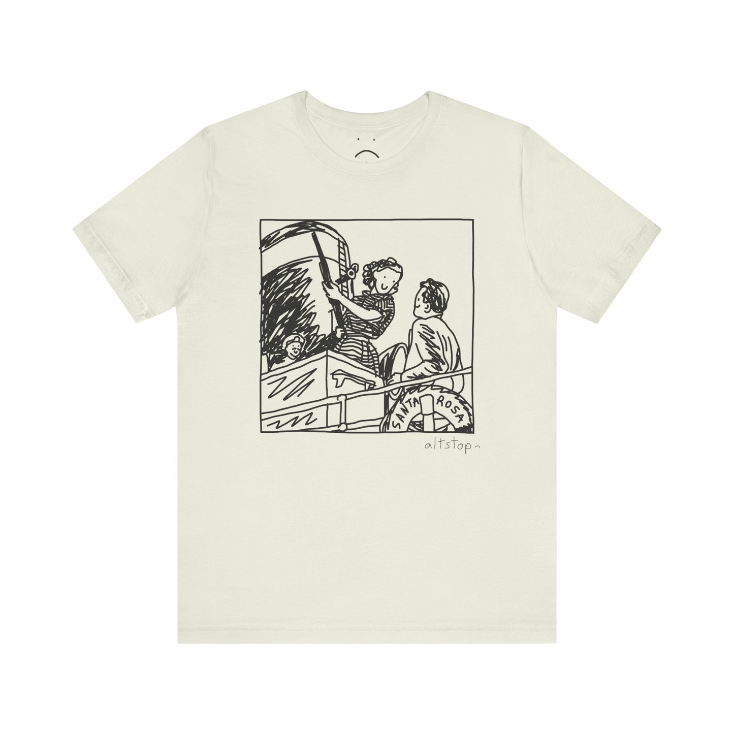 sailor woman with a gun tee
