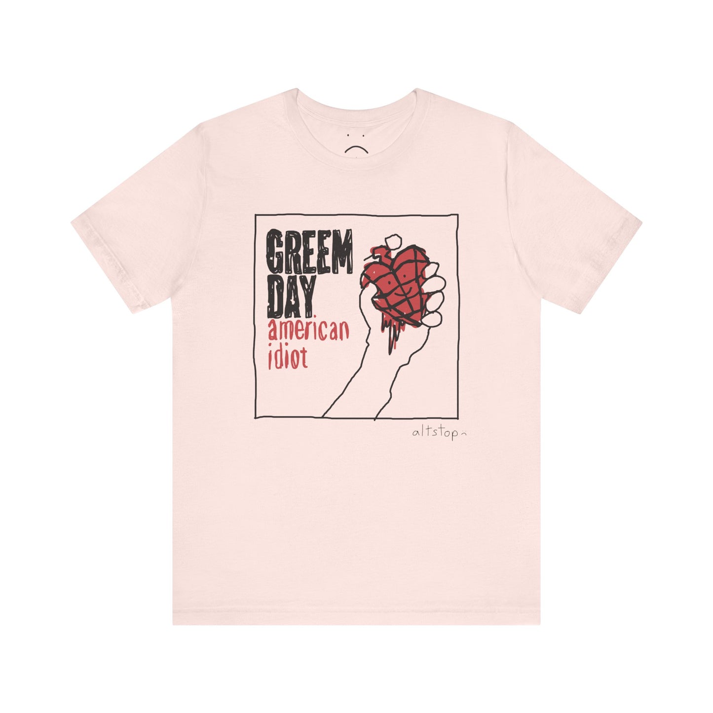 bloody heart grenade usa tee