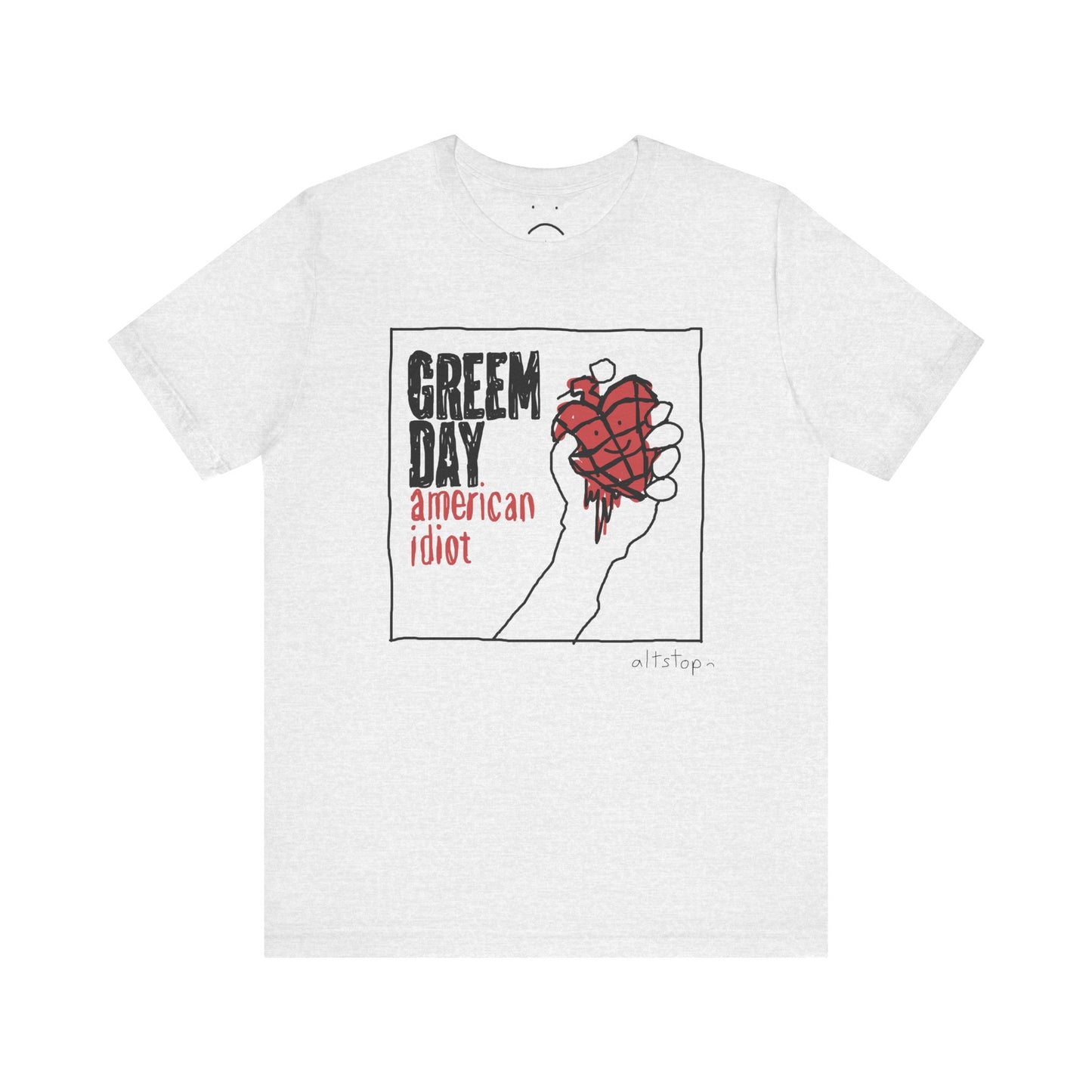bloody heart grenade usa tee