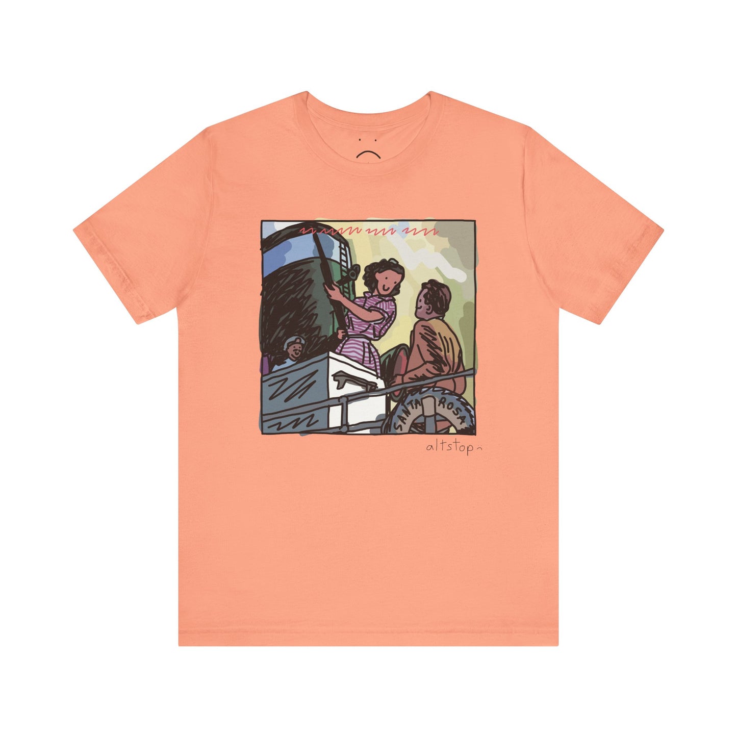 sailor woman with a gun deluxe tee