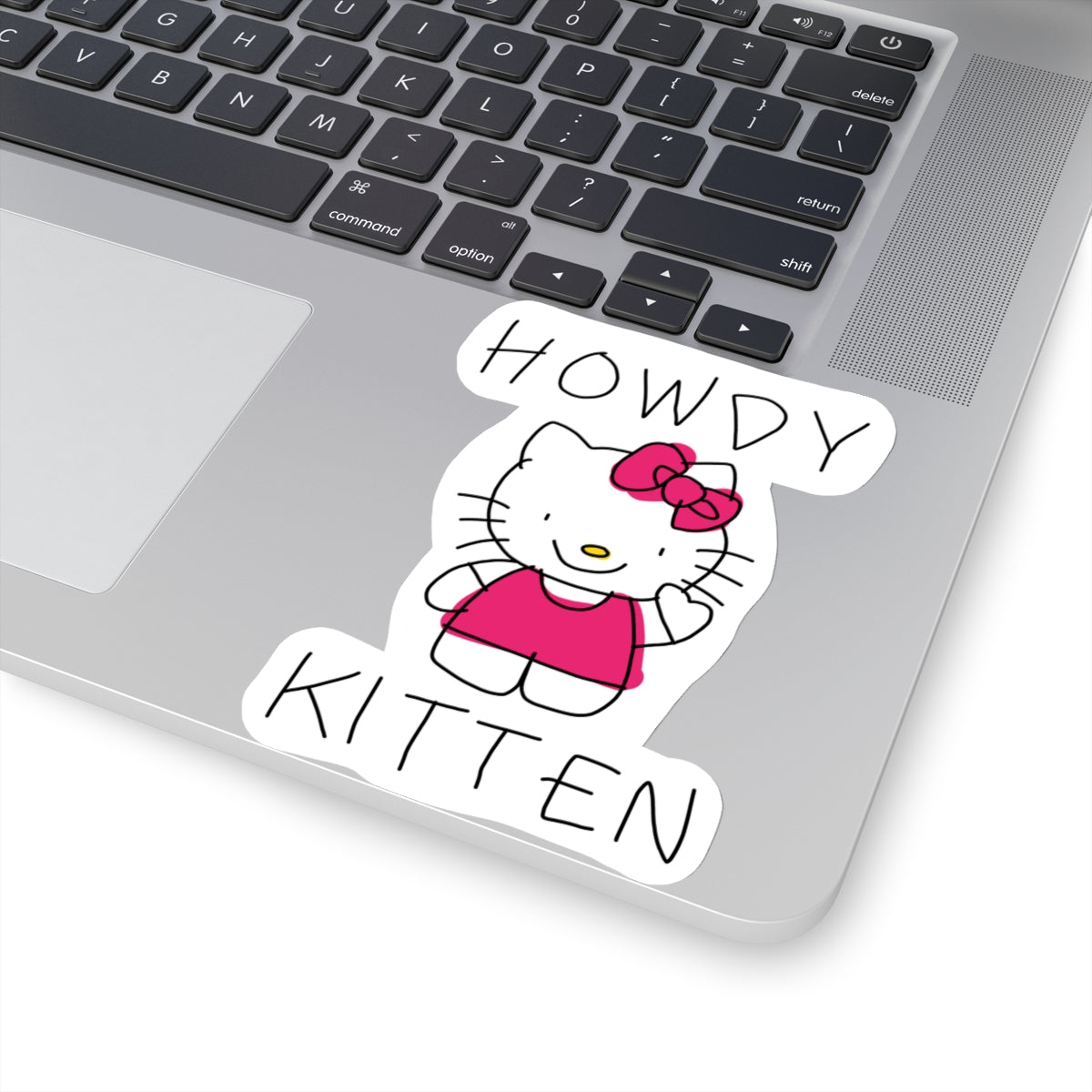 howdy kitten sticker