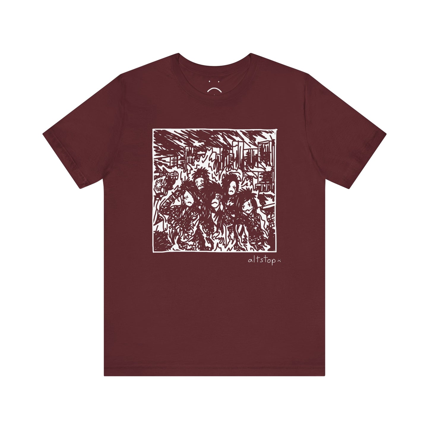emo gang on fire tee