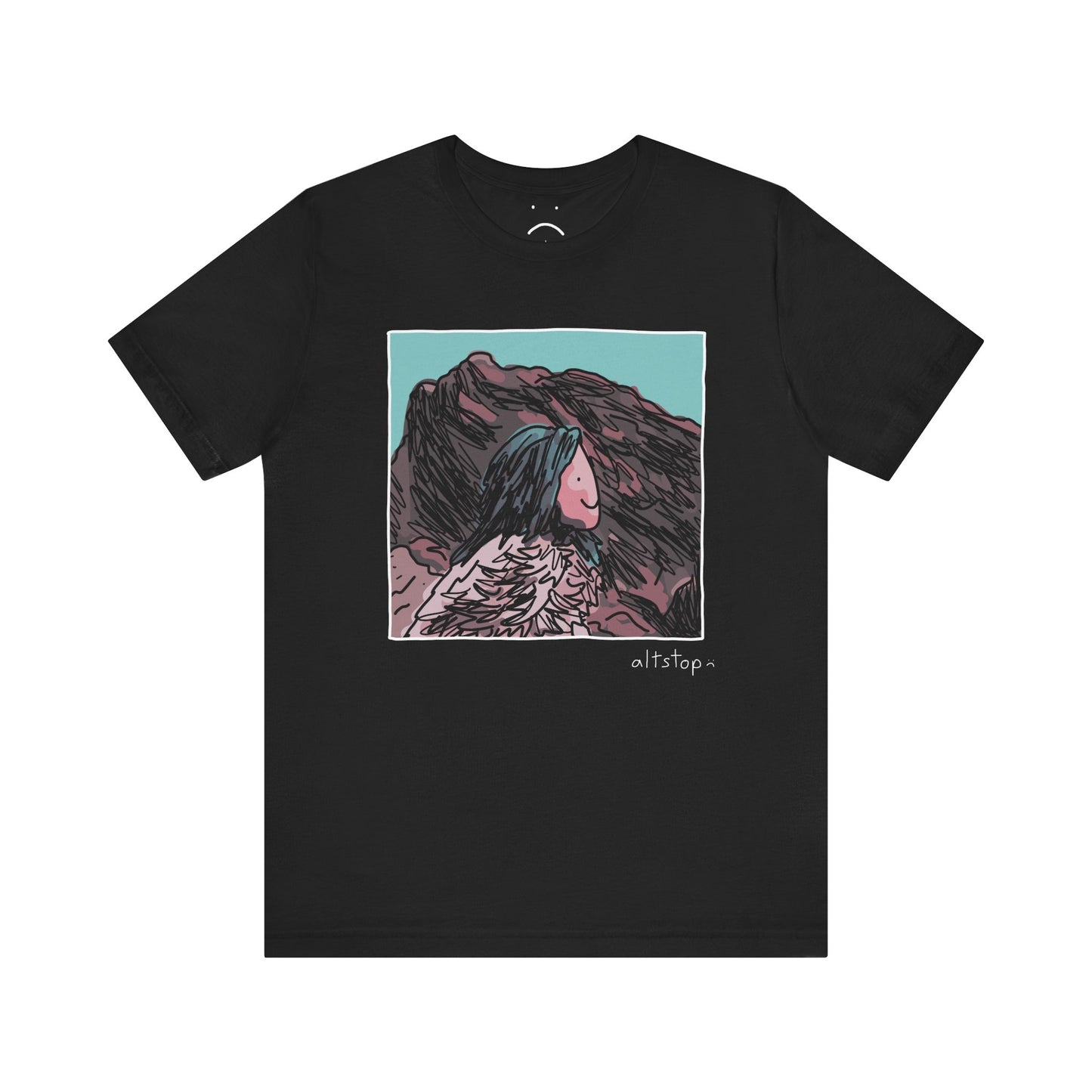 blue hair lands deluxe tee