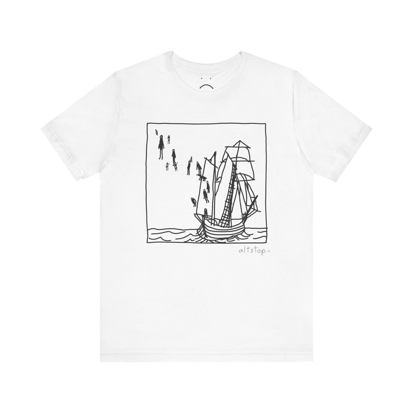 boats and floating people tee