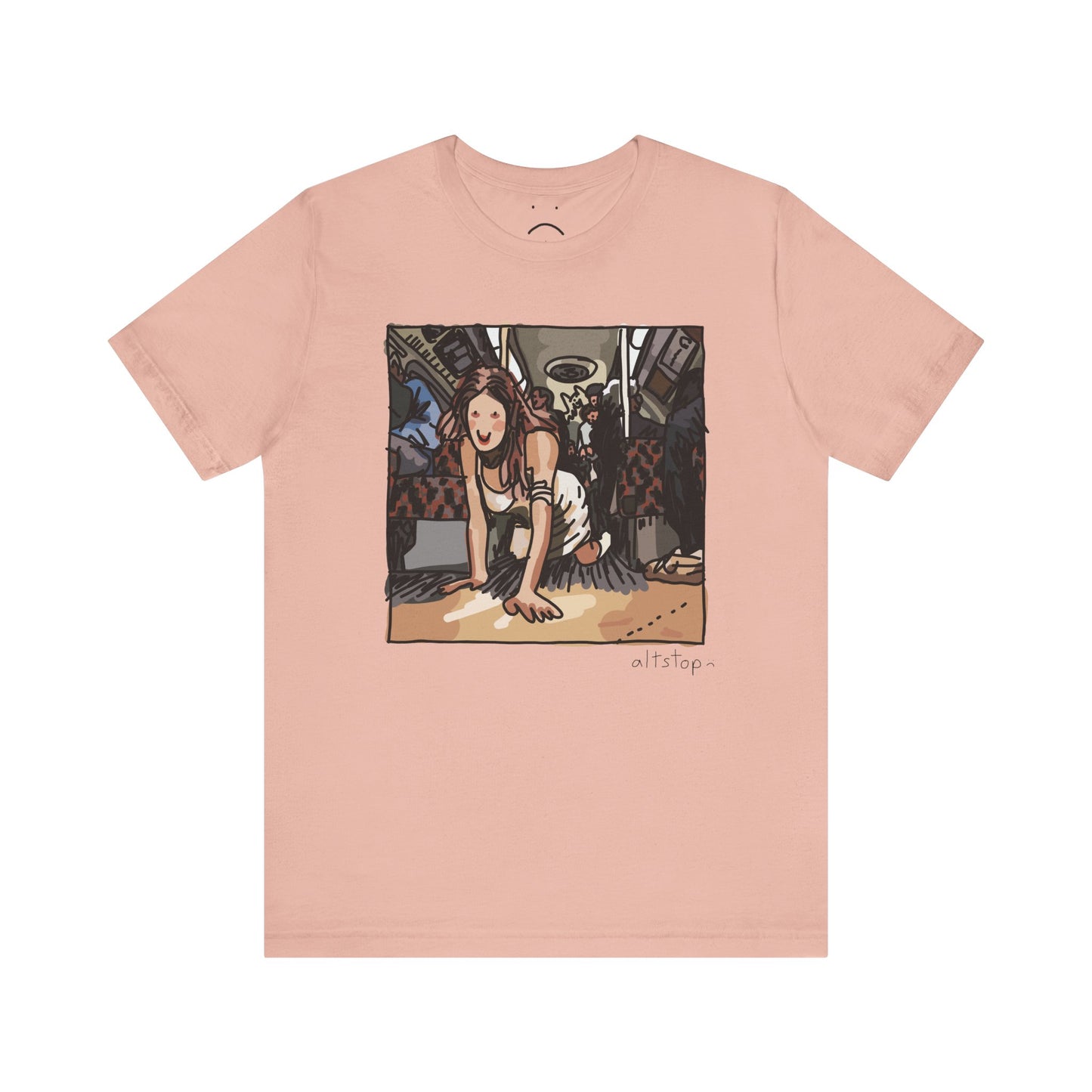 crawling on the subway deluxe tee