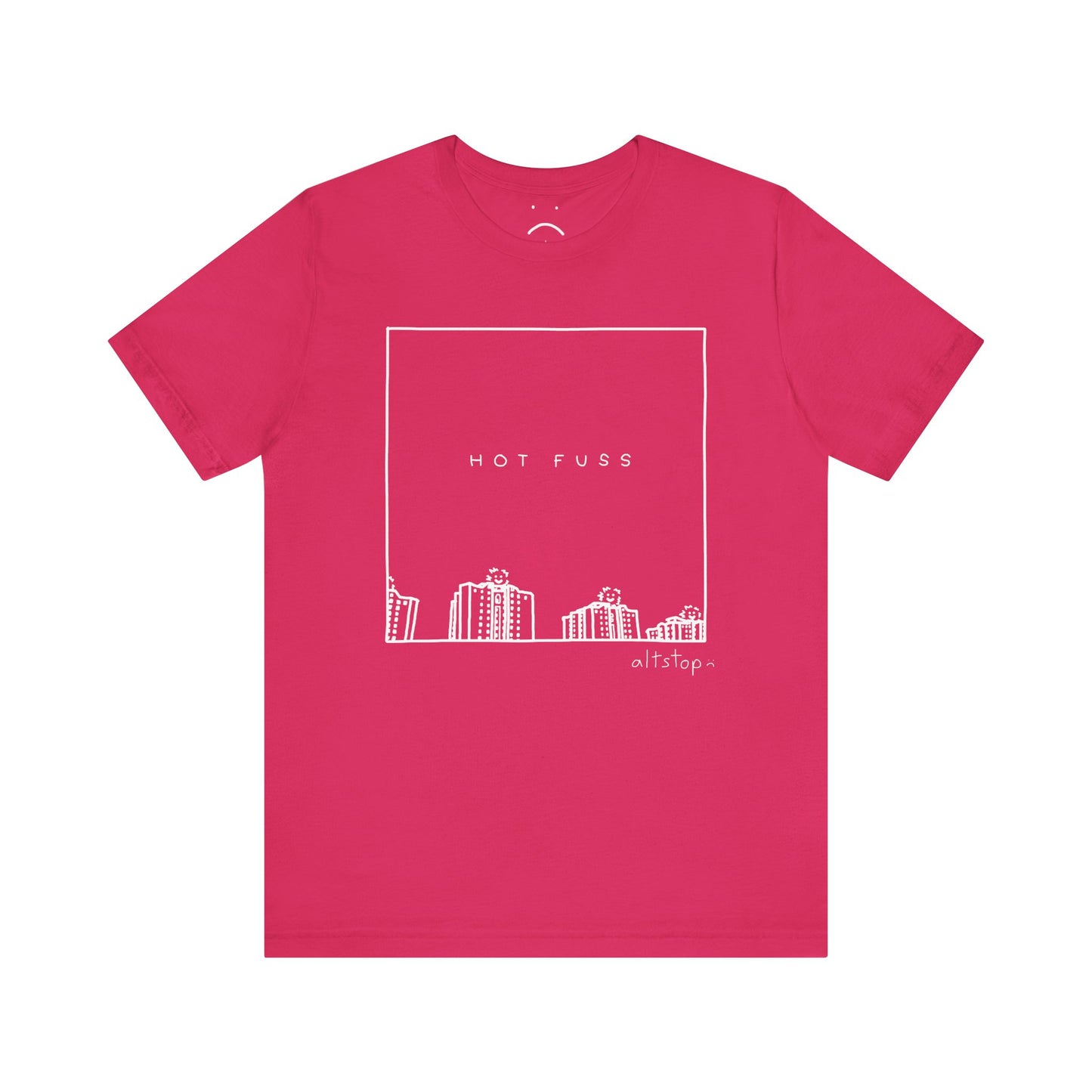 smiley buildings in beijing tee
