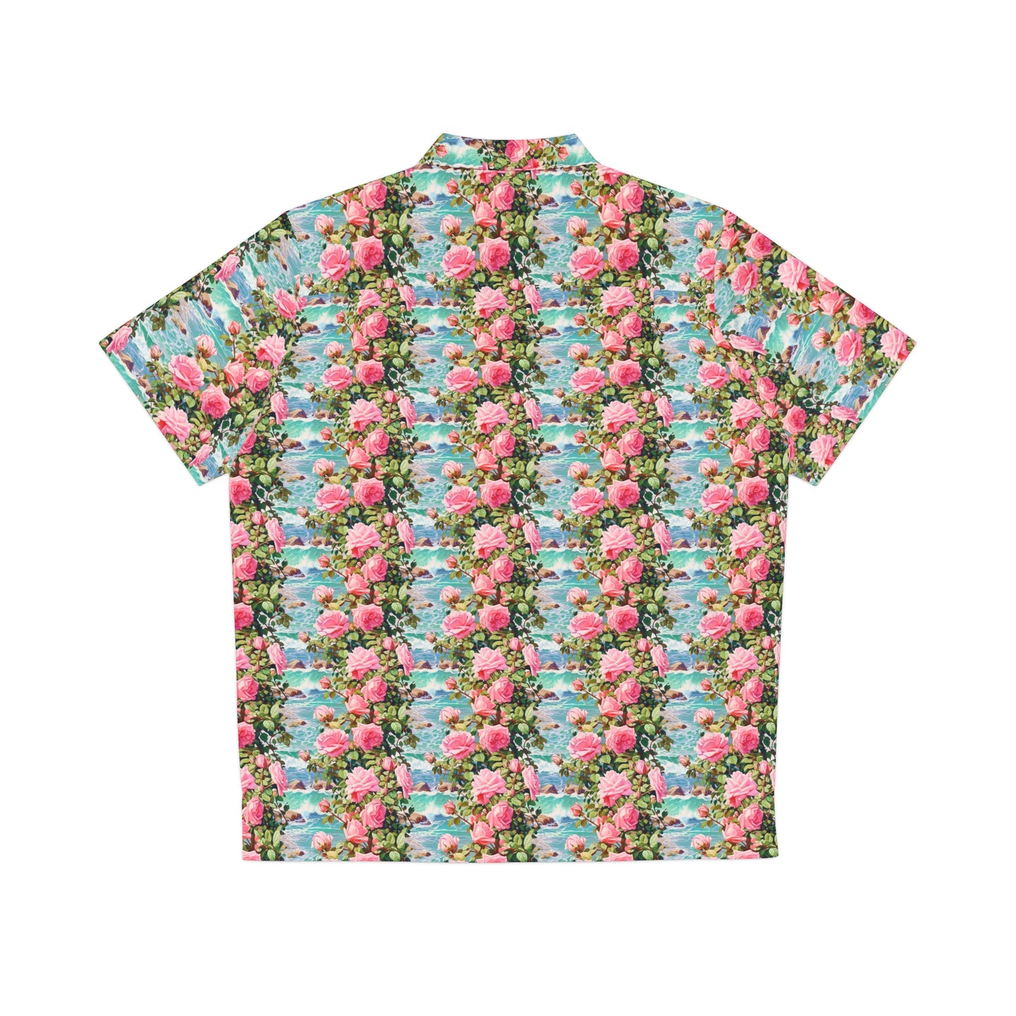 beach roses hawaiian shirt