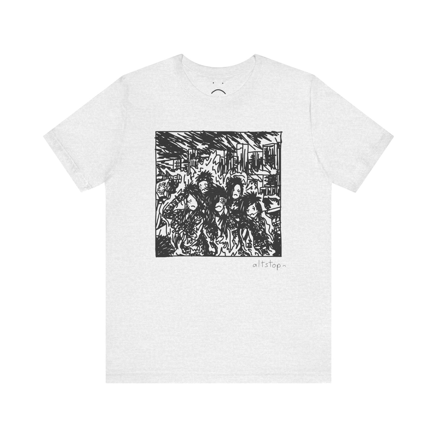 emo gang on fire tee