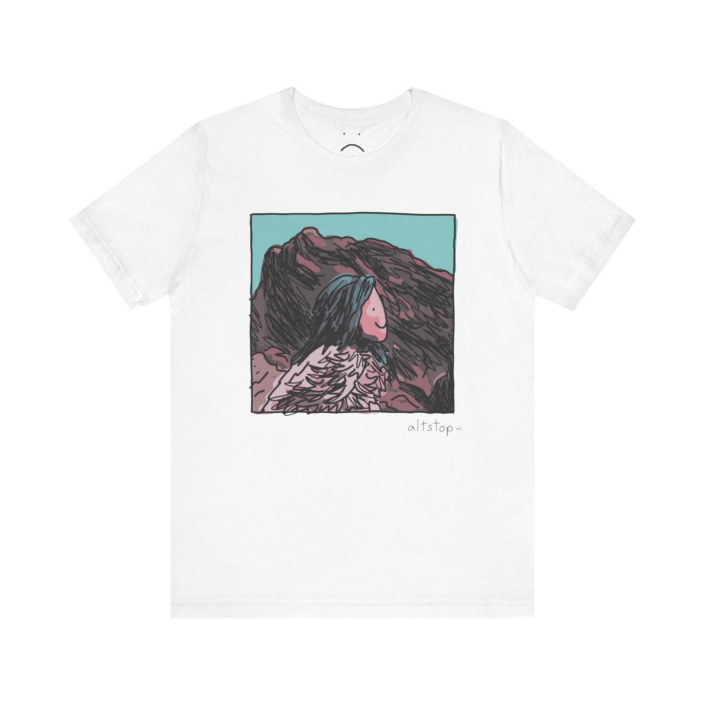 blue hair lands deluxe tee