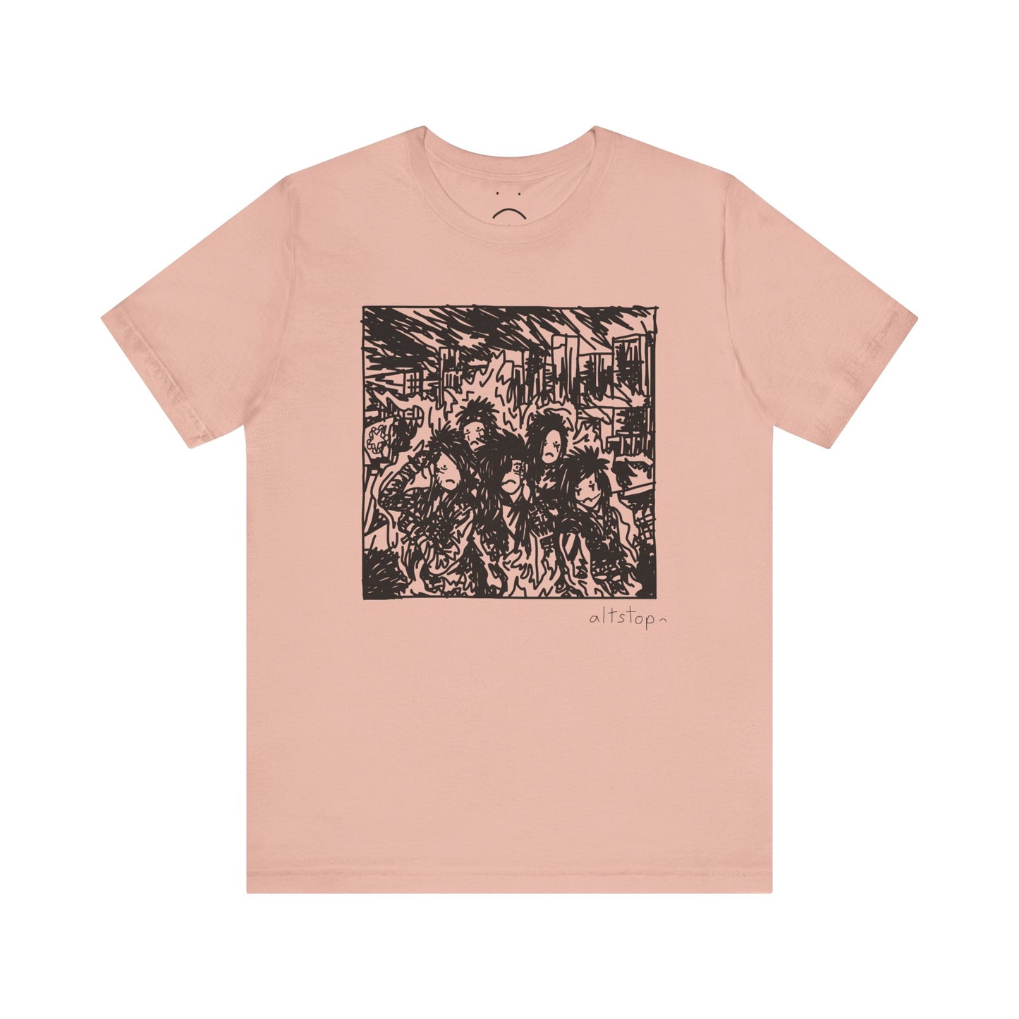 emo gang on fire tee