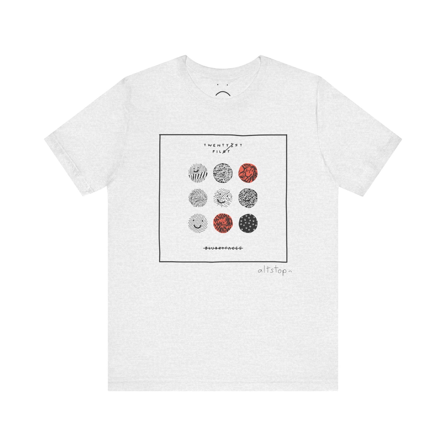 blurry faces tee