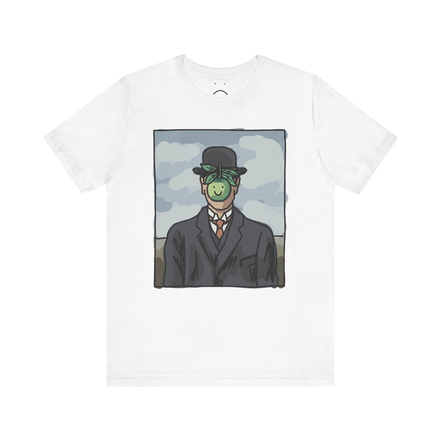 happy apple painting tee