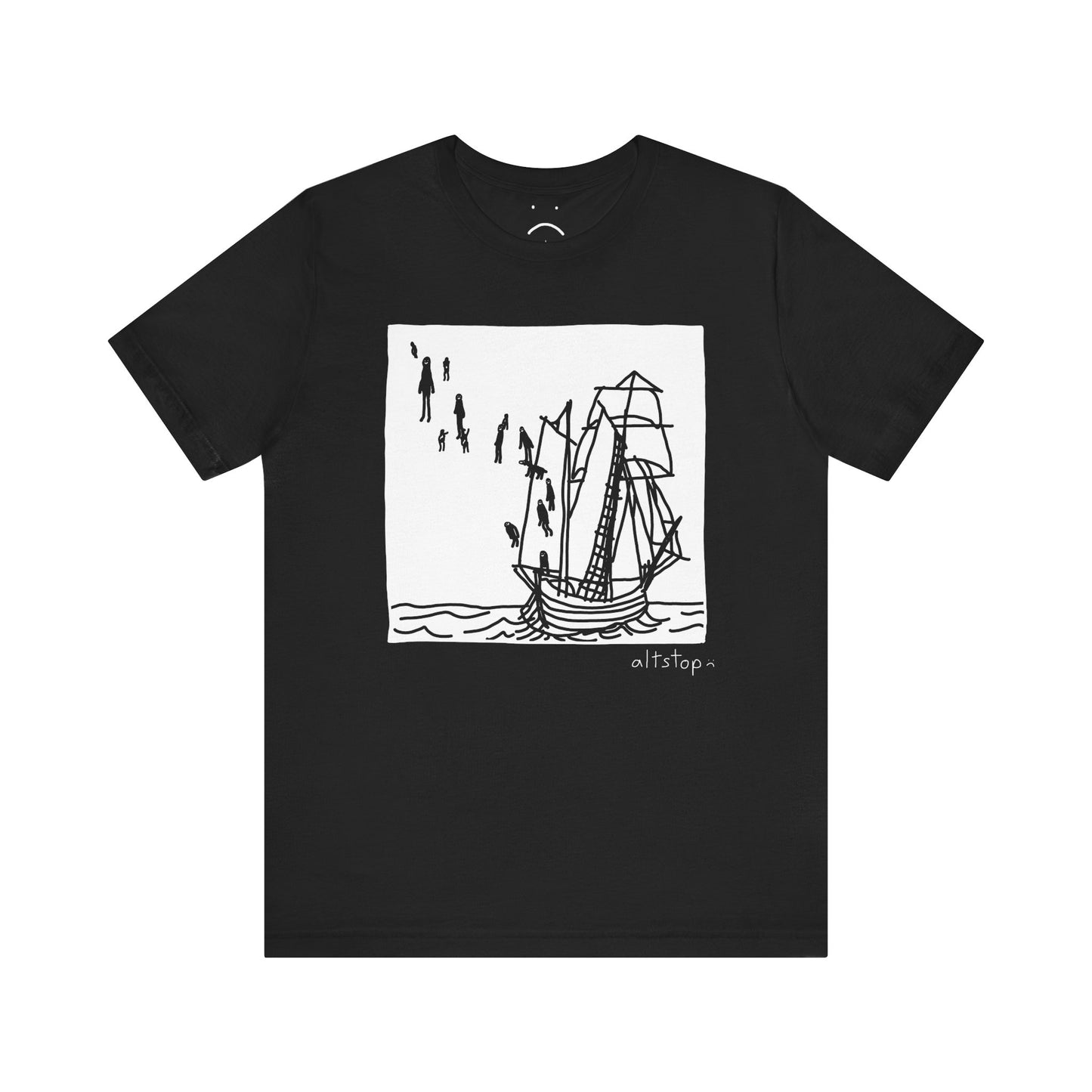 boats and floating people tee