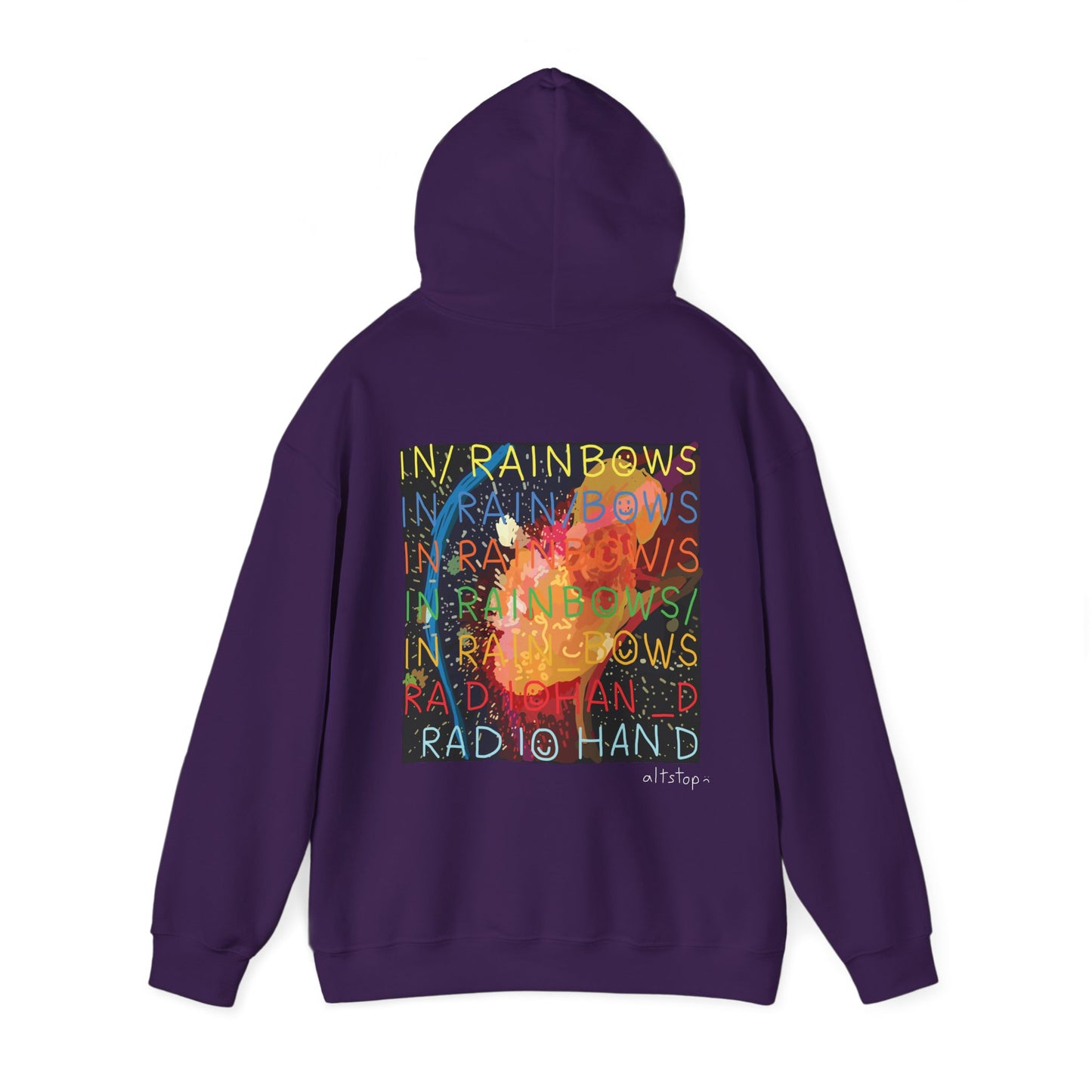 in rainbows hoodie
