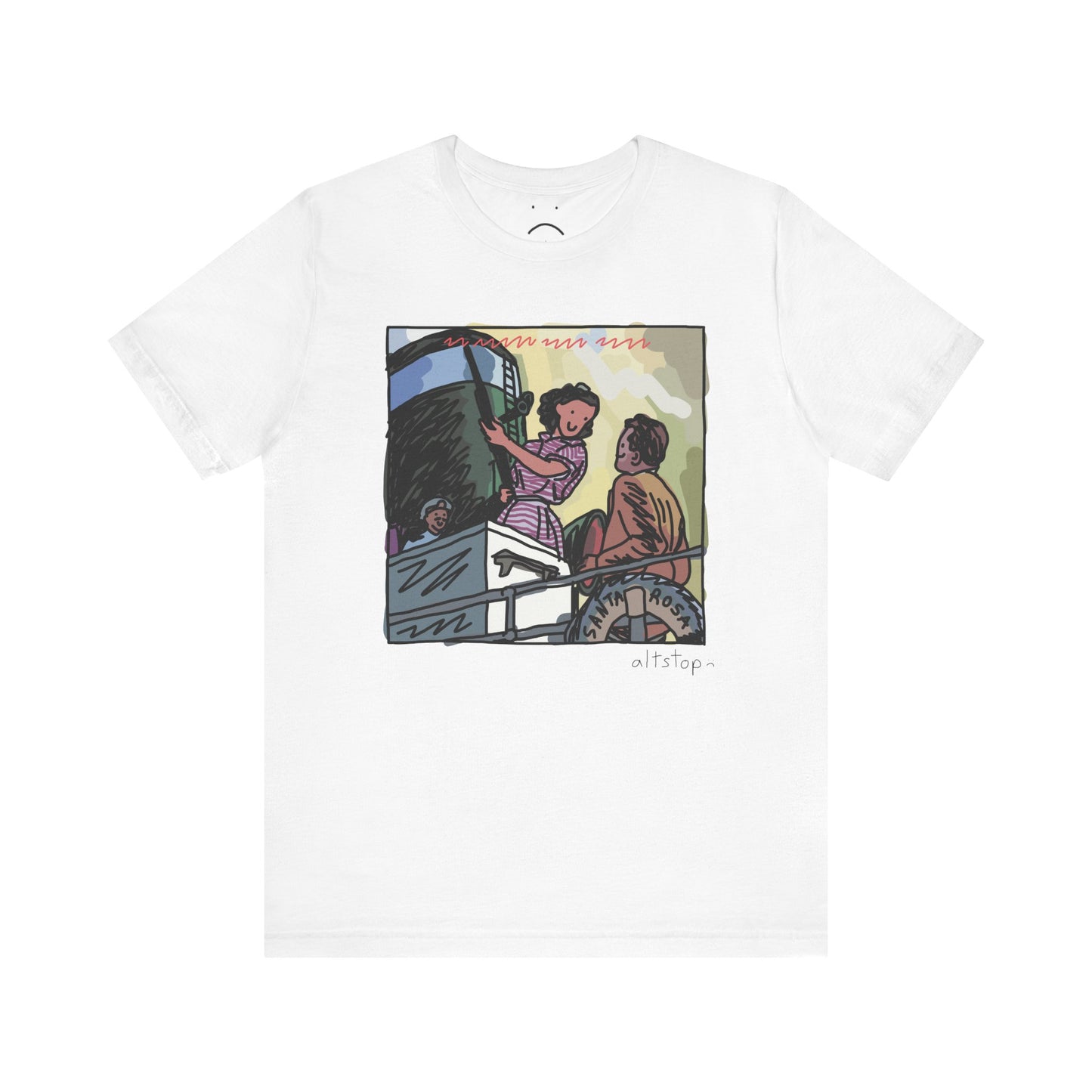 sailor woman with a gun deluxe tee
