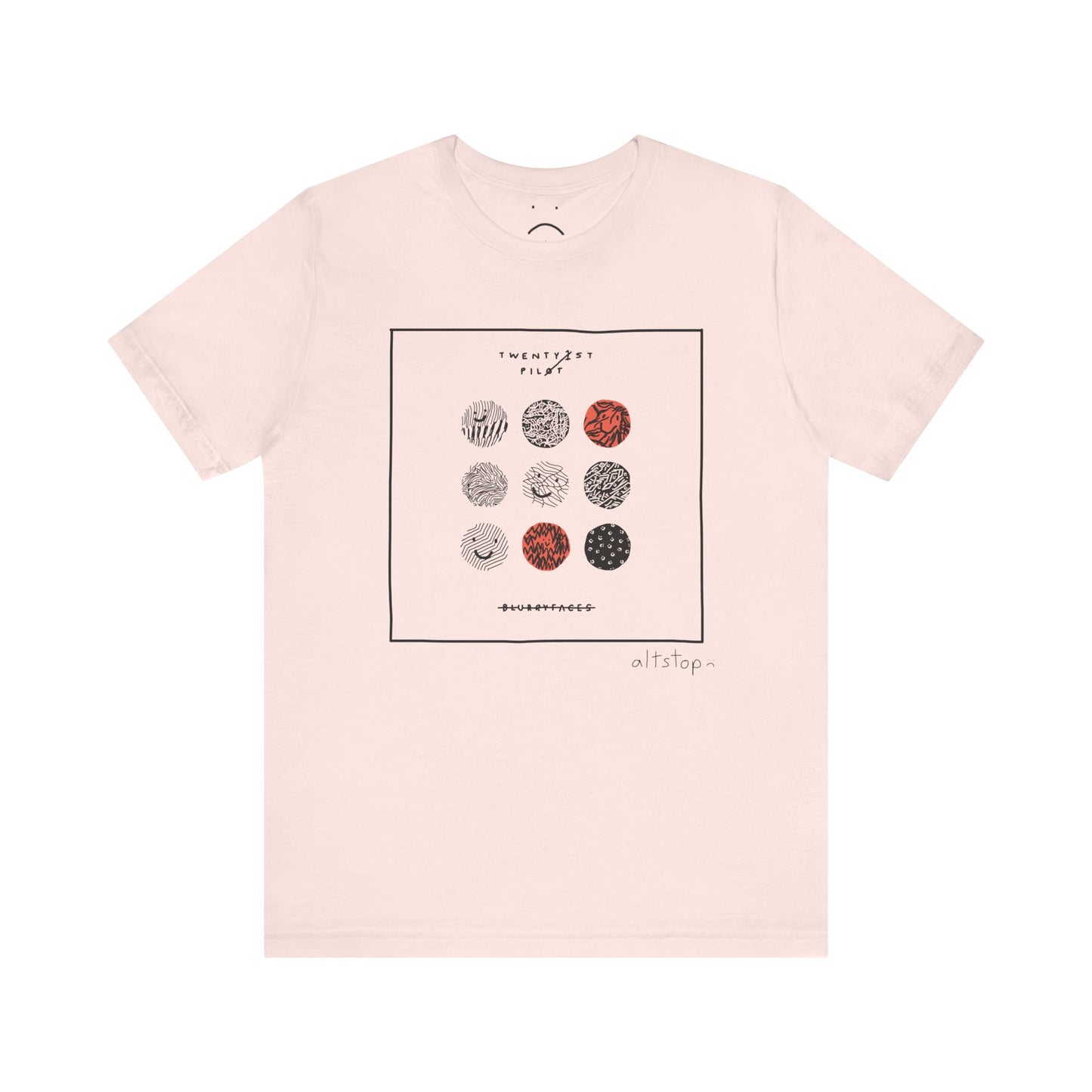 blurry faces tee
