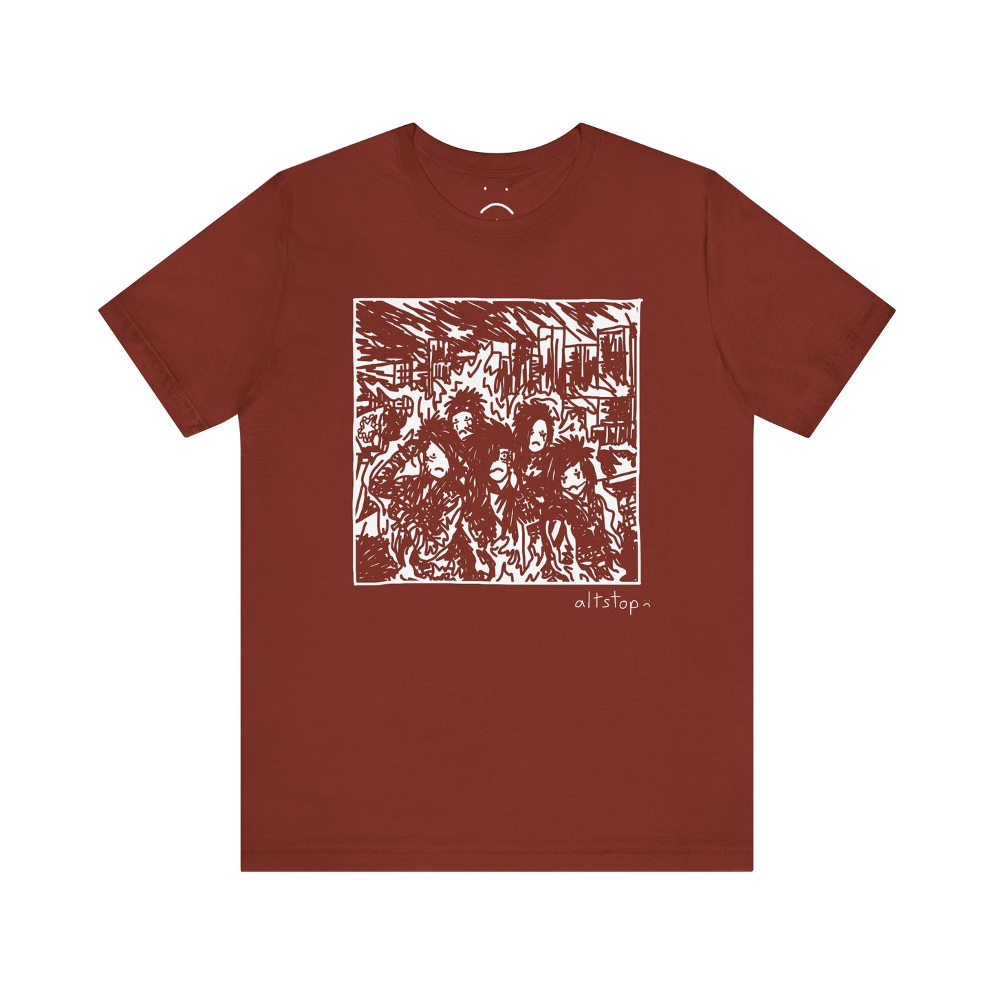 emo gang on fire tee