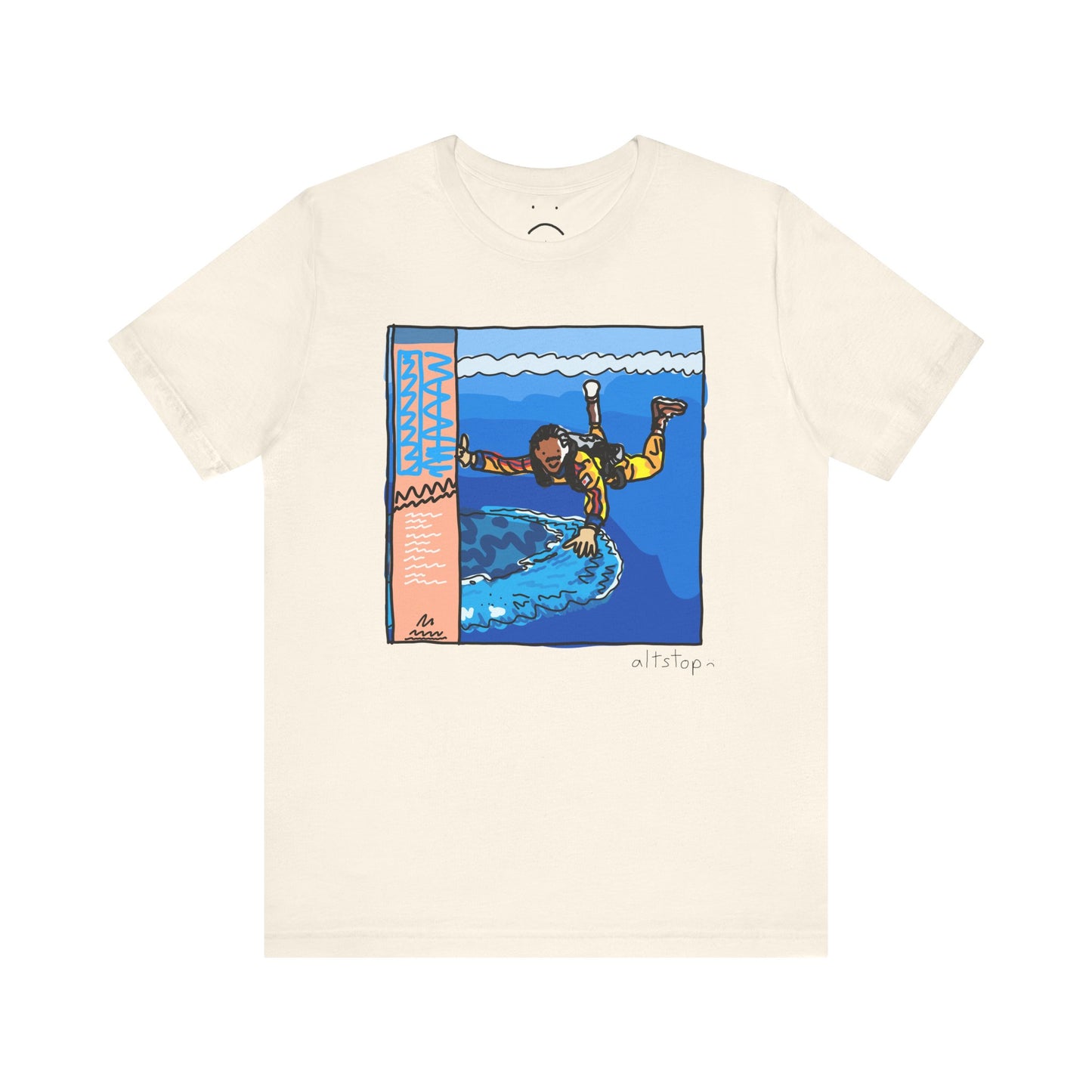 japanese skydiver deluxe tee