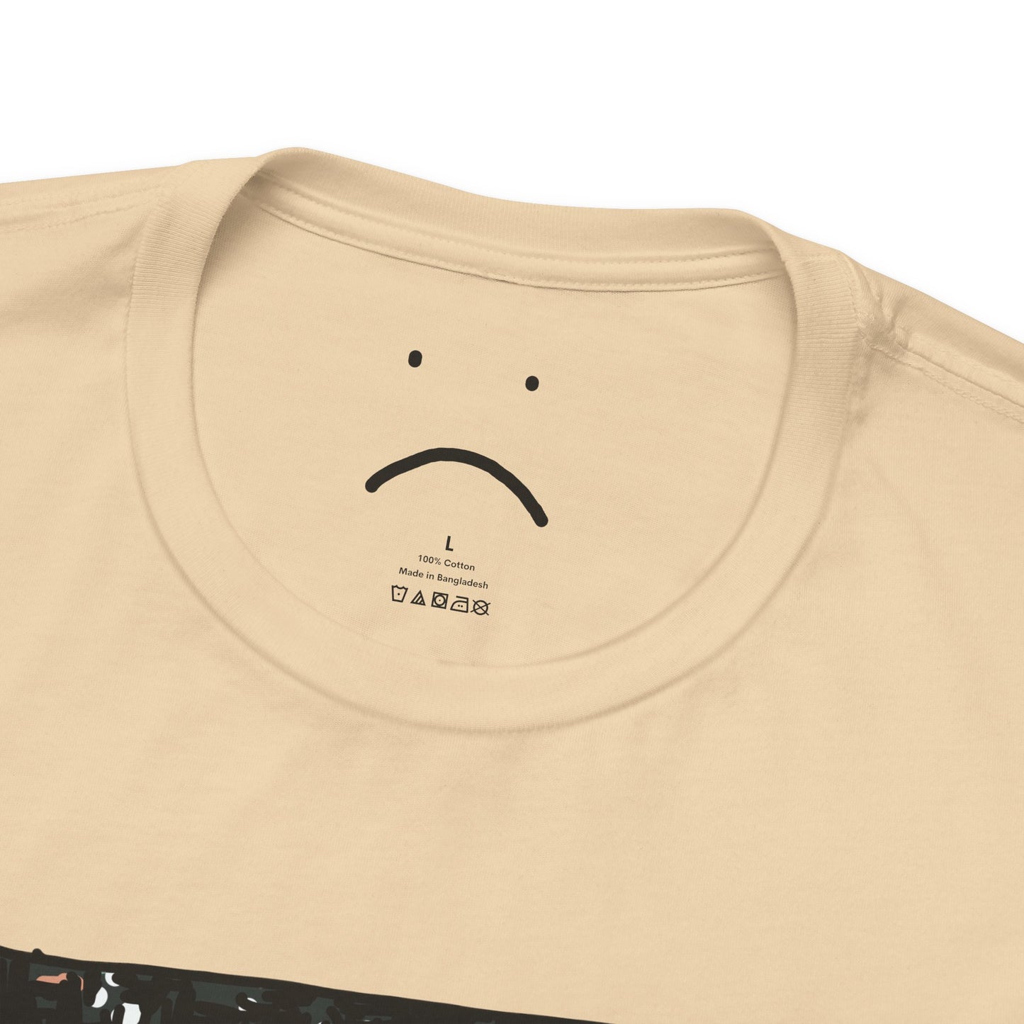 masked fellas under a city skyline deluxe tee