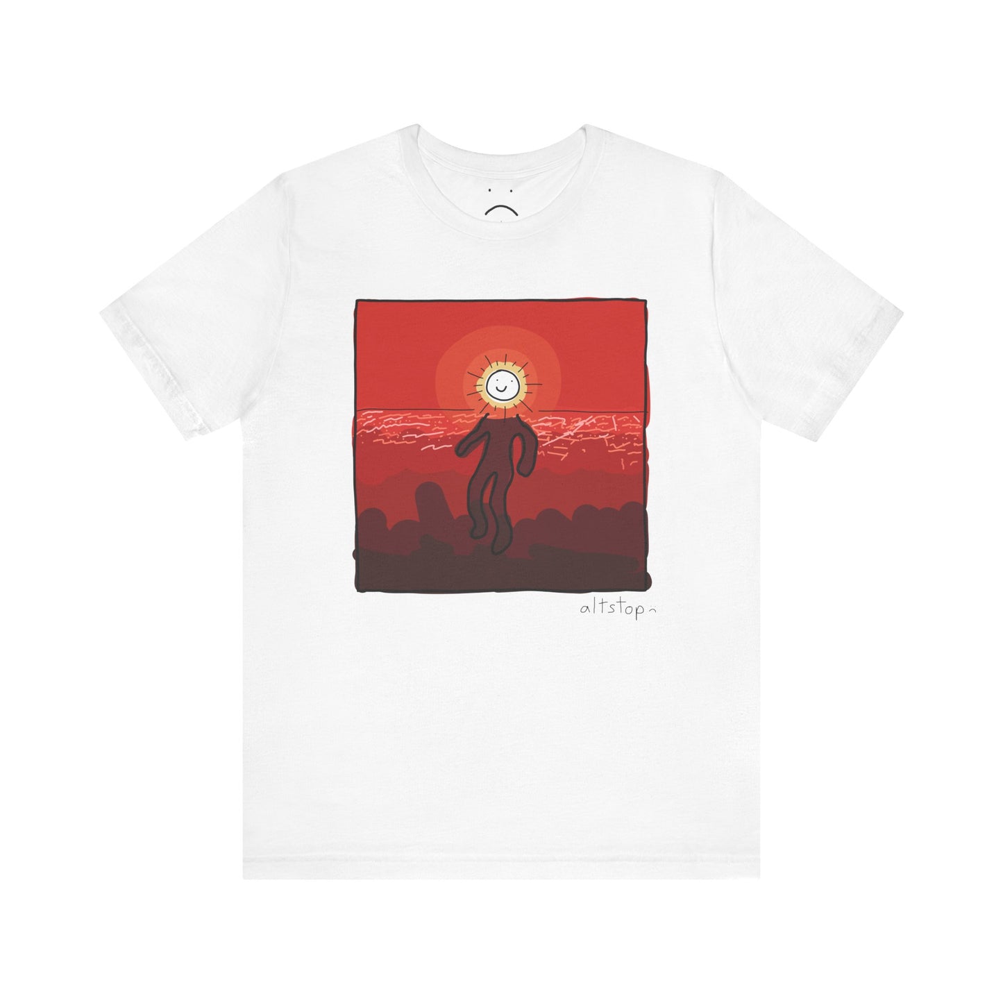 sunset aura dude deluxe tee
