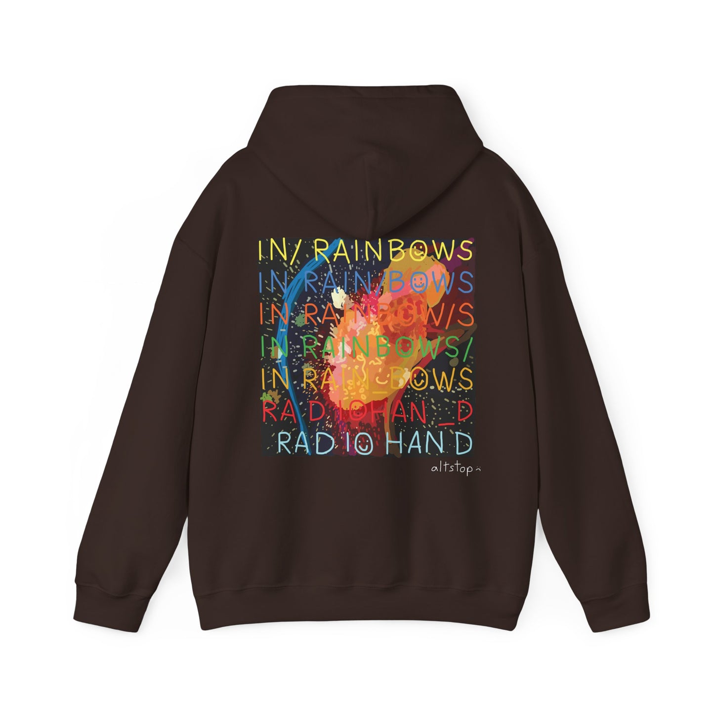 in rainbows hoodie