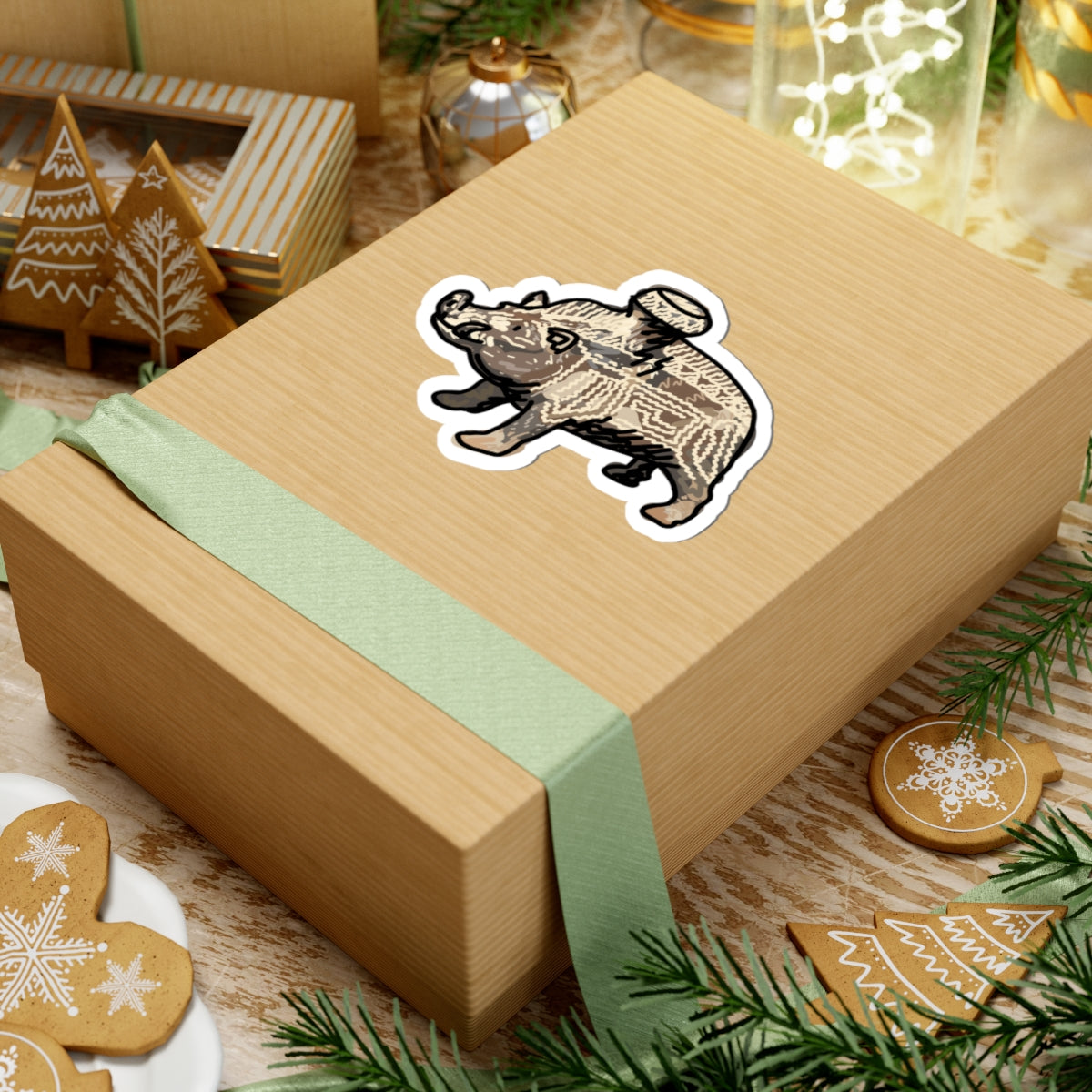 etruscan boar vessel sticker