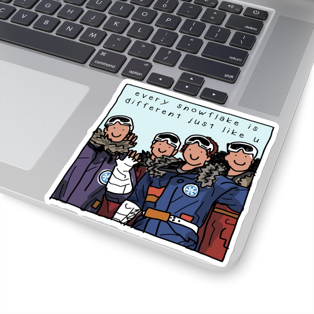 every snowflake is different sticker