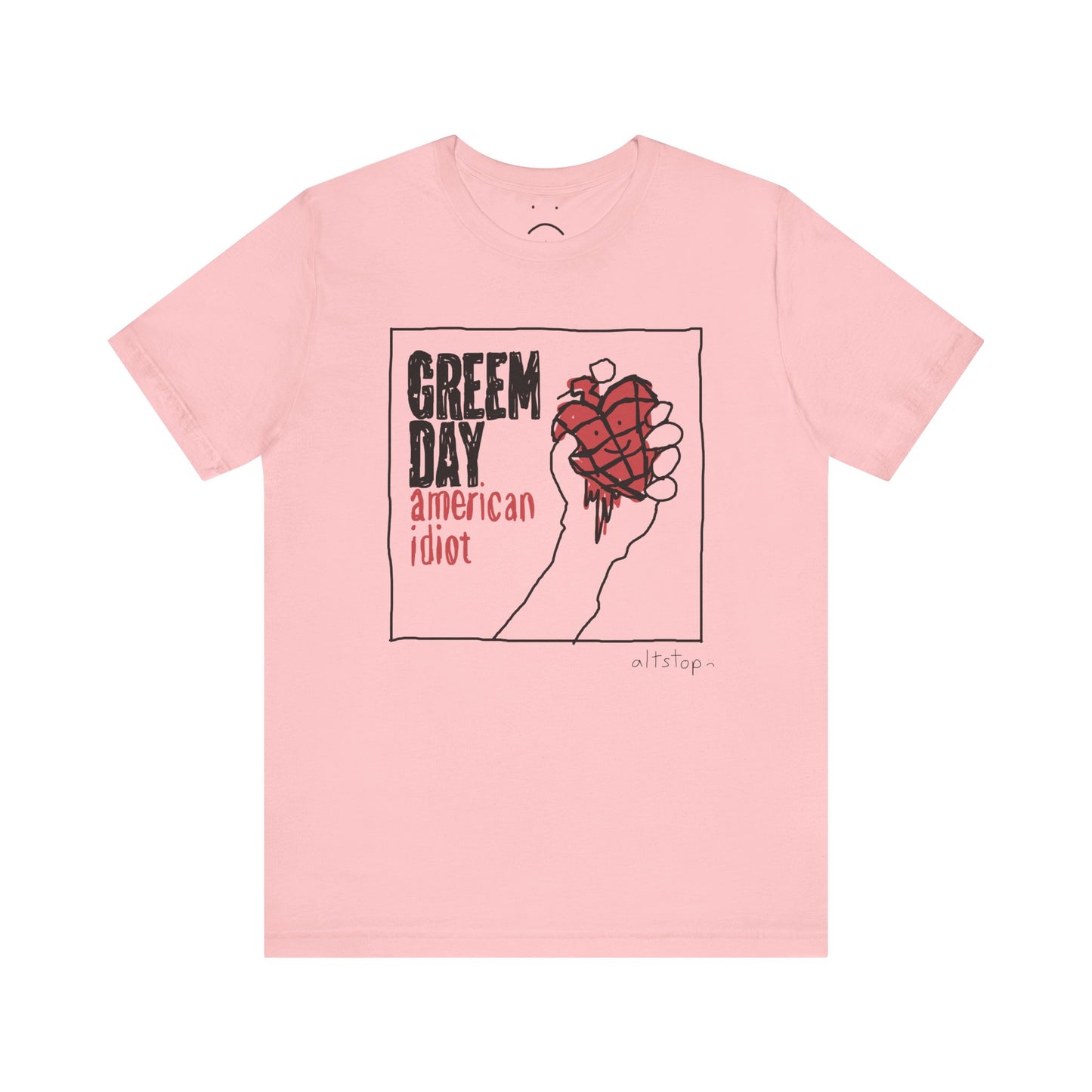 bloody heart grenade usa tee