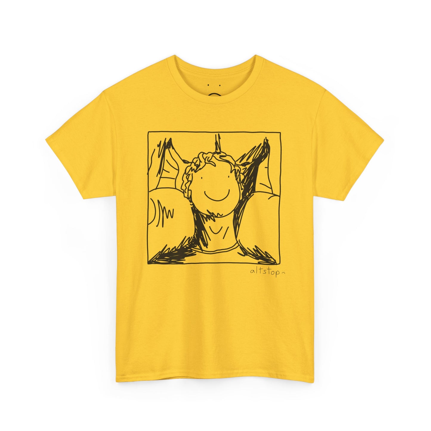 male neck pillow tee