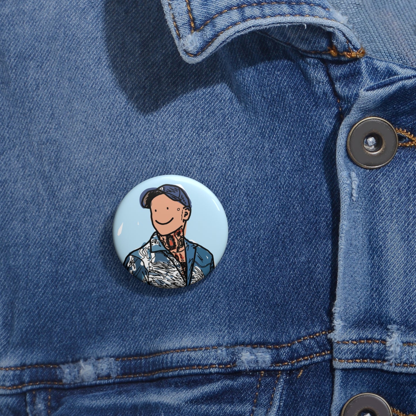 emo bear pin
