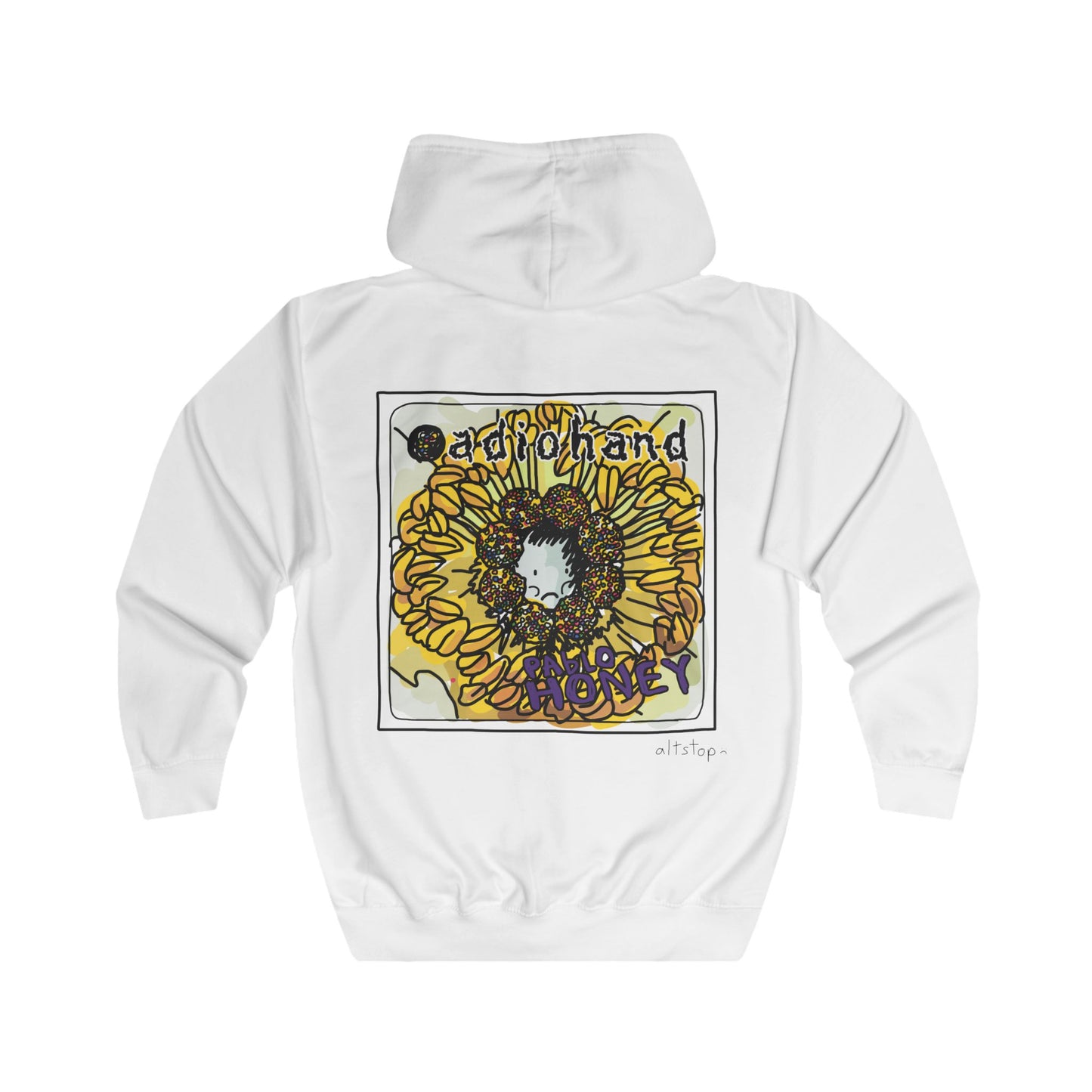 candy flower baby deluxe zip hoodie