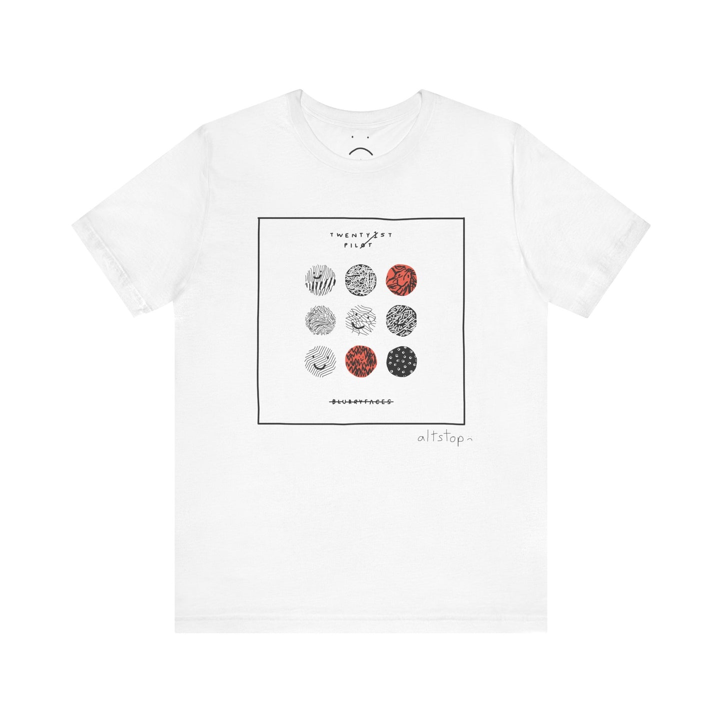 blurry faces tee