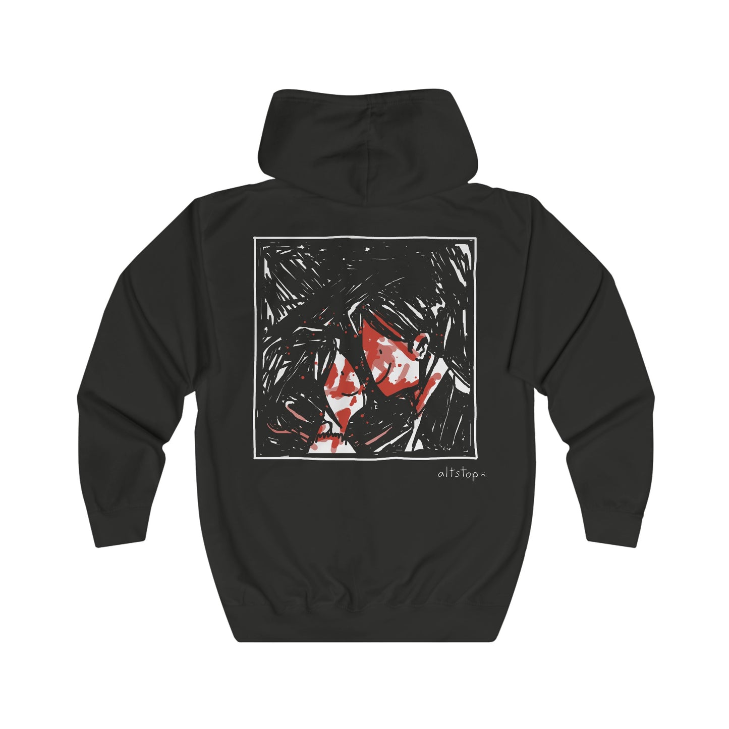 revenge zip hoodie