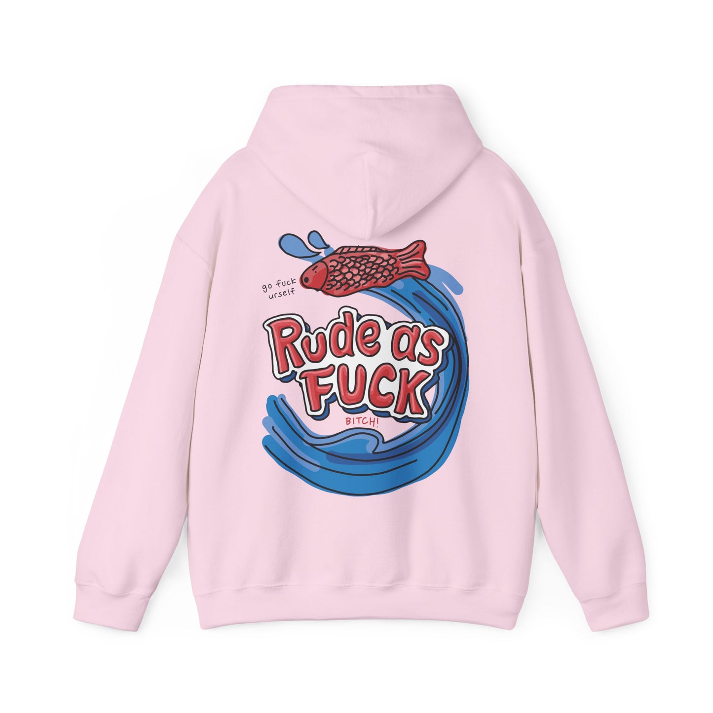 rude as fuck hoodie