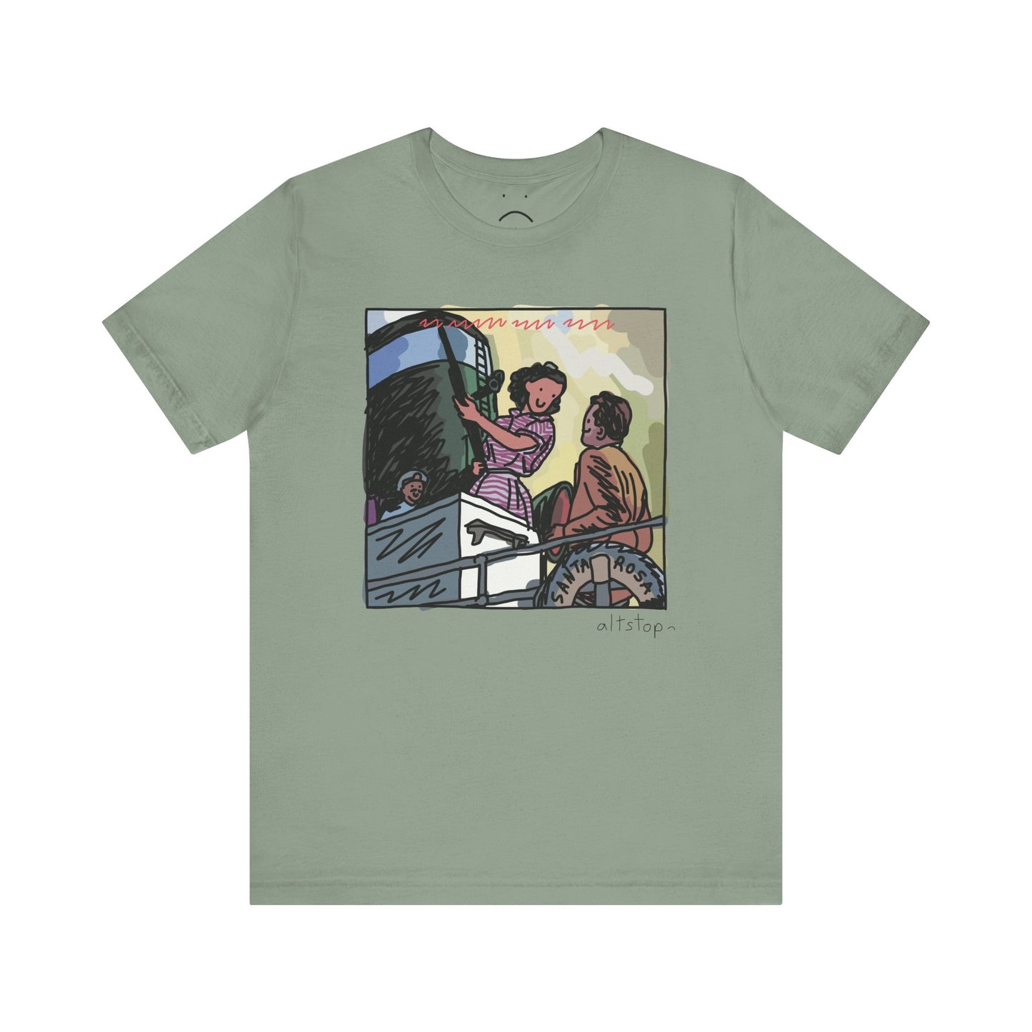 sailor woman with a gun deluxe tee