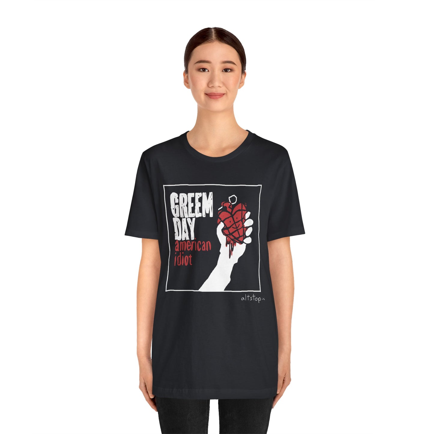 bloody heart grenade usa tee