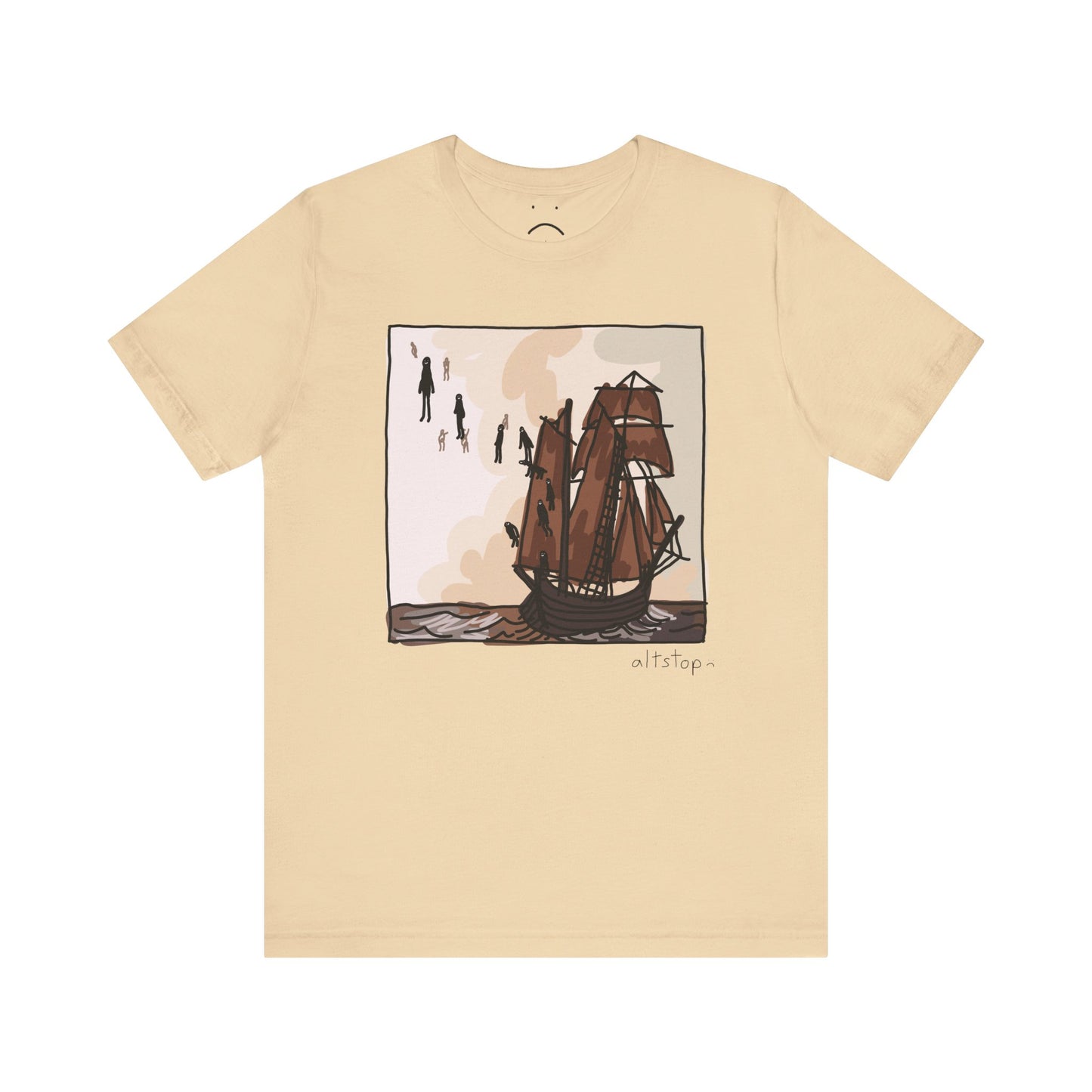 boats and floating people deluxe tee