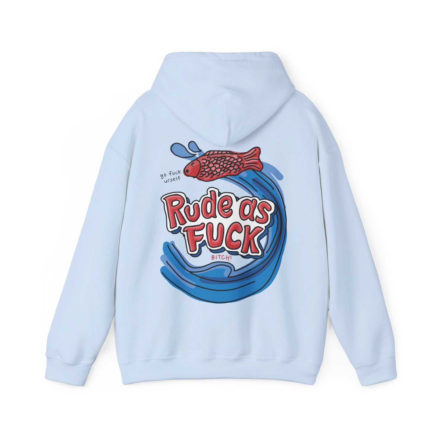 rude as fuck hoodie