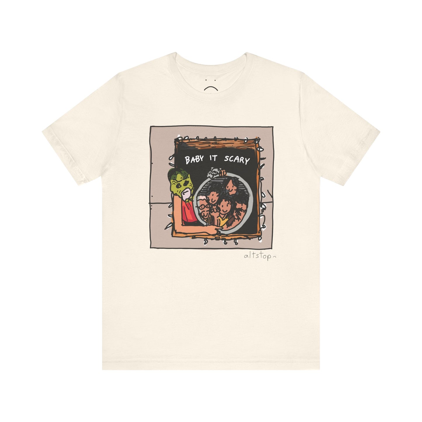 scary fish mask deluxe tee