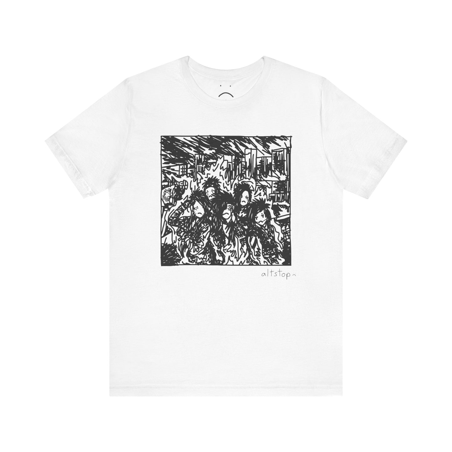 emo gang on fire tee